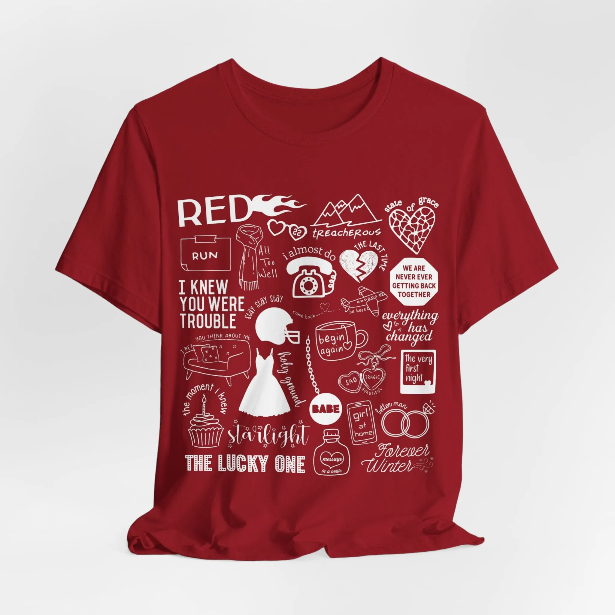 Red Collage Tshirt sold by Rose Blush Studio product image thumbnail 2