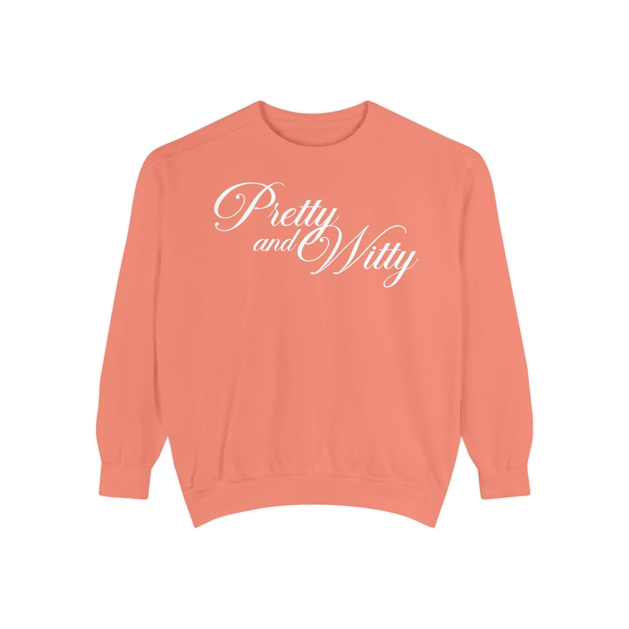 Pretty and Witty Comfort Colors Crewneck Sweater sold by Rose Blush Studio product image thumbnail 2