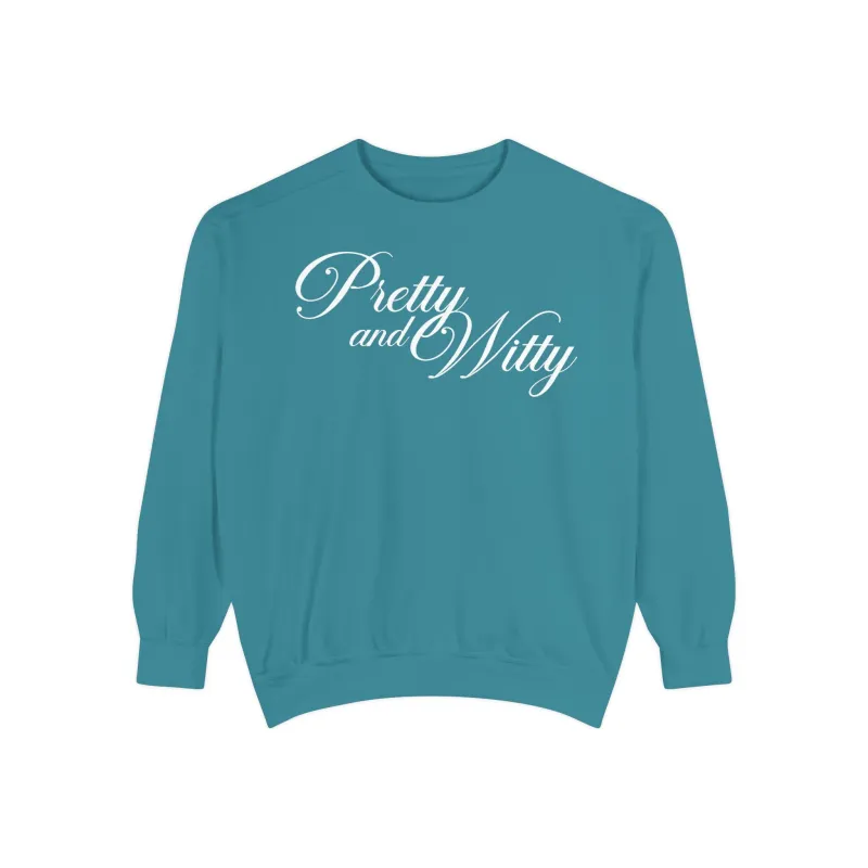 Pretty and Witty Comfort Colors Crewneck Sweater sold by Rose Blush Studio