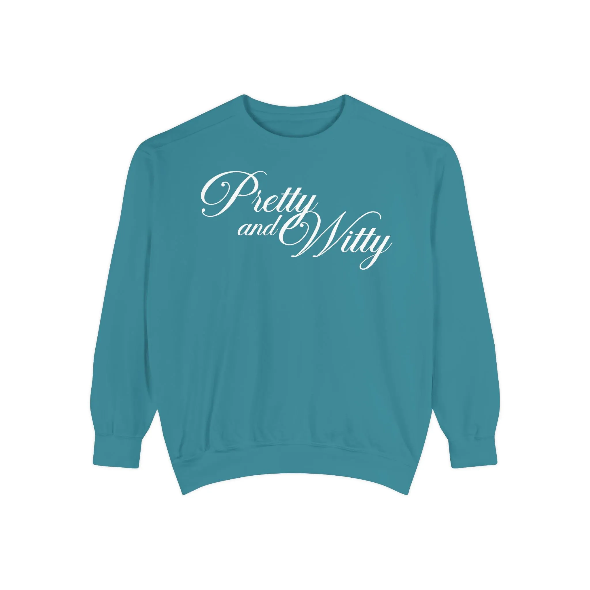 Pretty and Witty Comfort Colors Crewneck Sweater sold by Rose Blush Studio