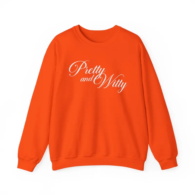 Pretty and Witty Unisex Crewneck Sweatshirt sold by Rose Blush Studio