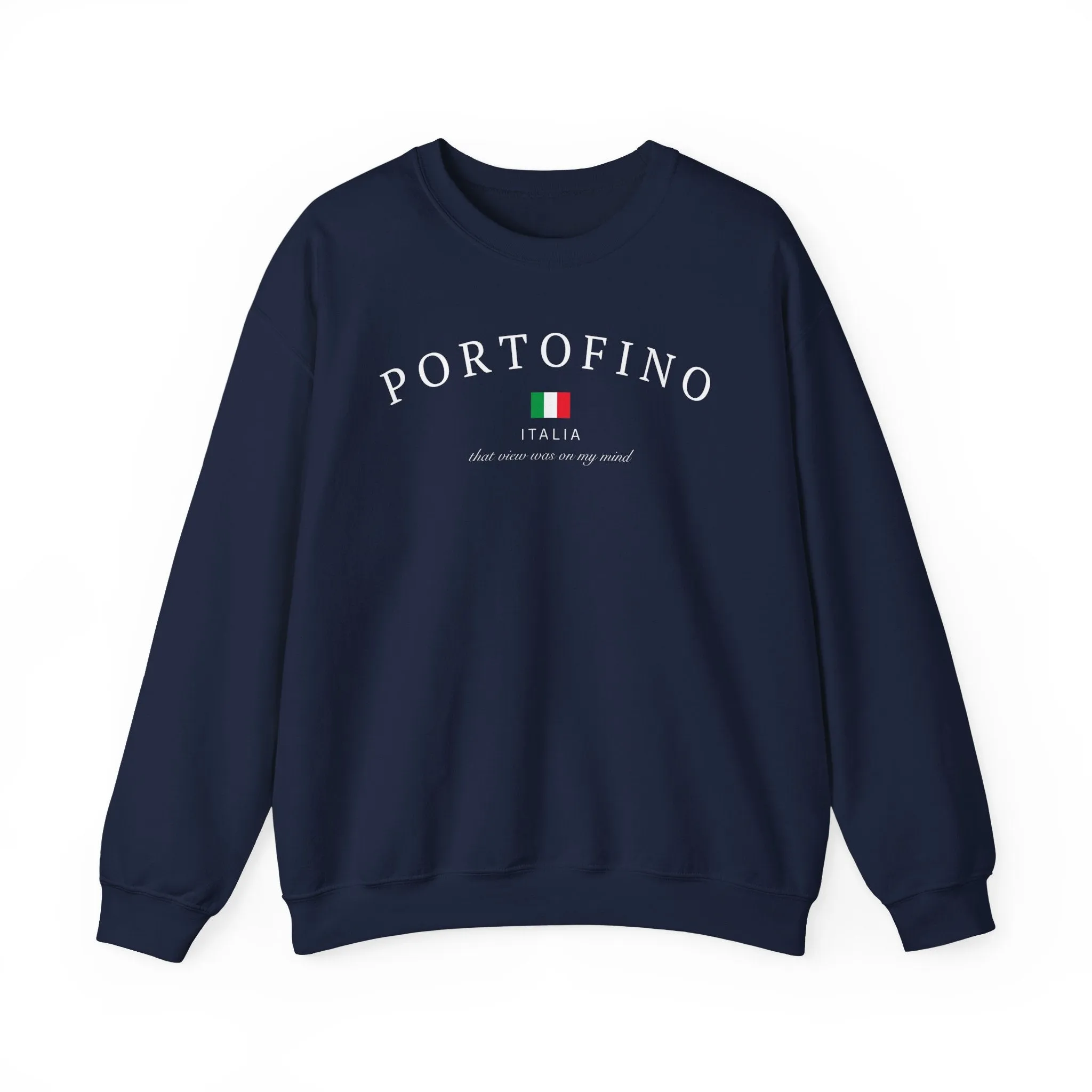Cozy Portofino Crewneck Sweatshirt PRINTED VERSION sold by Rose Blush Studio