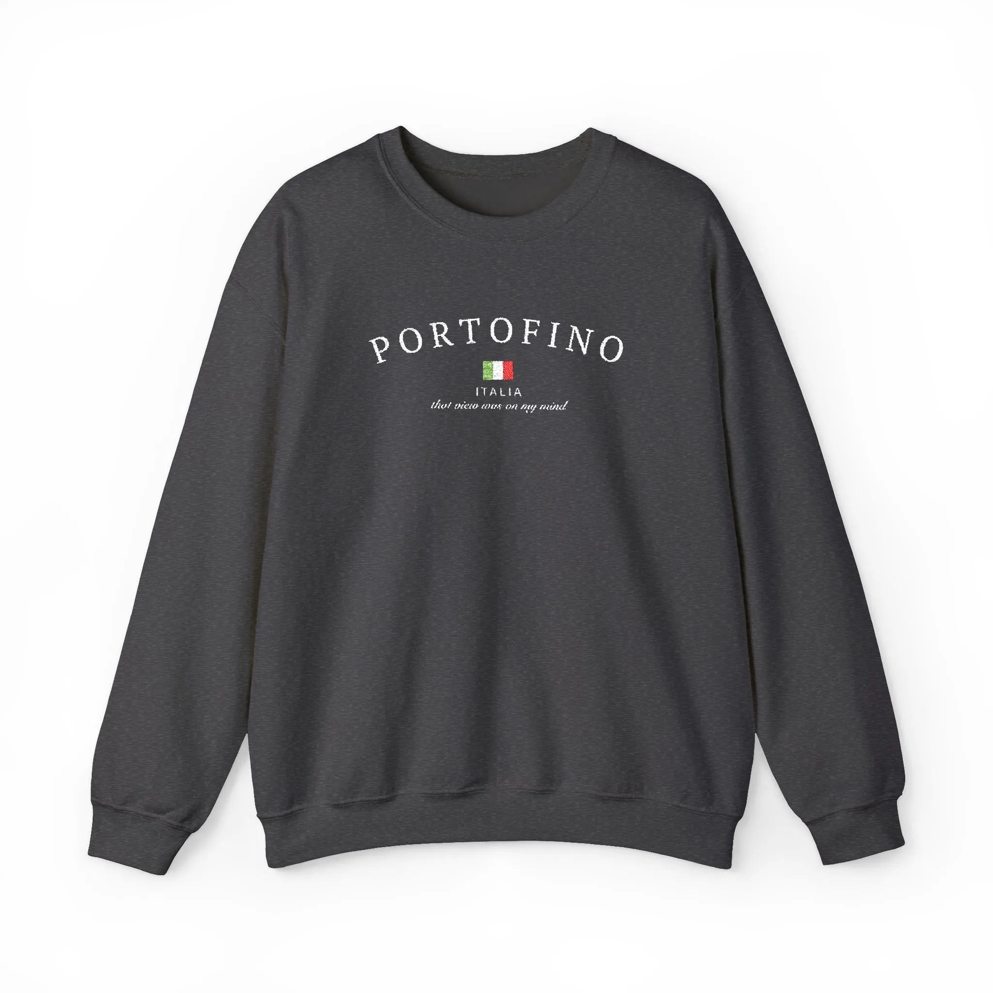 PORTOFINO Crewneck Sweatshirt EMBROIDERED VERSION sold by Rose Blush Studio product image thumbnail 4