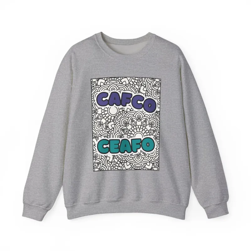 CAFCO Crewneck Sweater 3 (Bilingual, Acronym) sold by Rose Blush Studio
