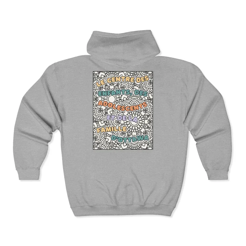 CAFCO Zip Up Hoodie 2 (French, Full Title) sold by Rose Blush Studio