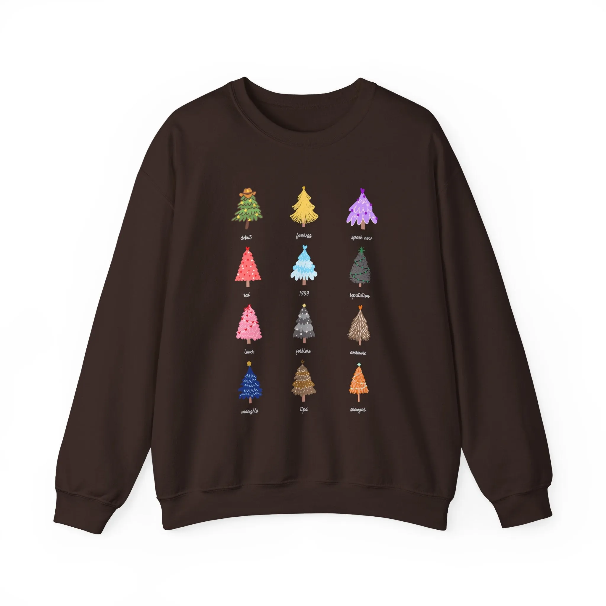 Eras Christmas Trees Crewneck Sweatshirt sold by Rose Blush Studio product image thumbnail 3