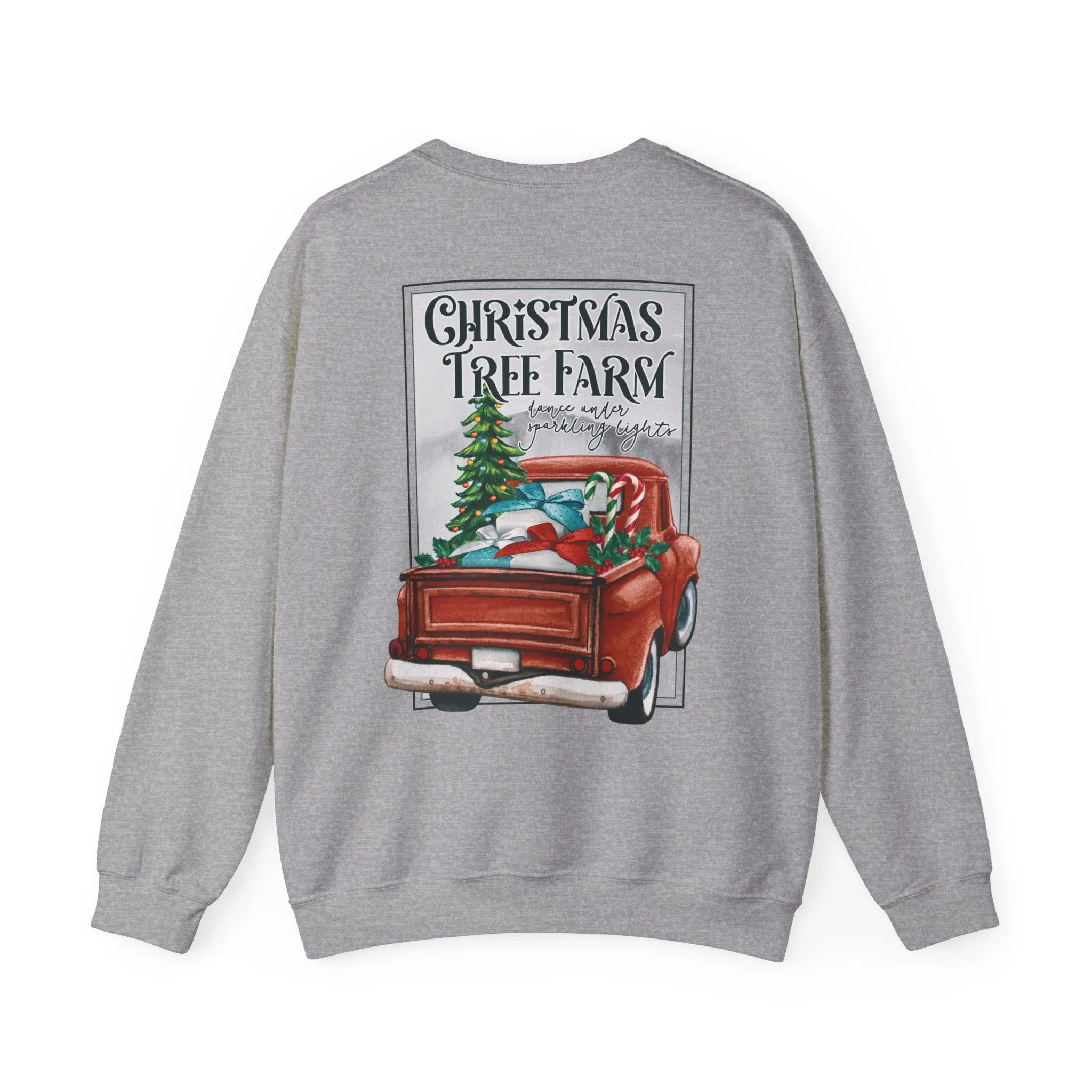 Christmas Tree Farm Crewneck Sweater (image on back) sold by Rose Blush Studio