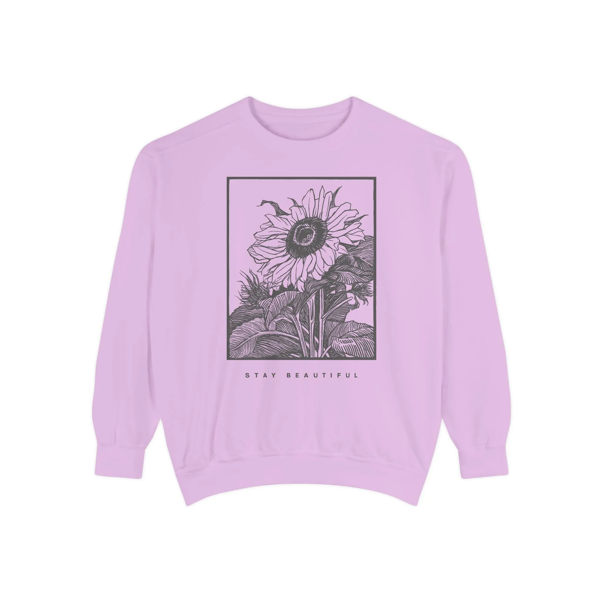 Stay Beautiful Crewneck Sweater Comfort Colors sold by Rose Blush Studio product image thumbnail 5