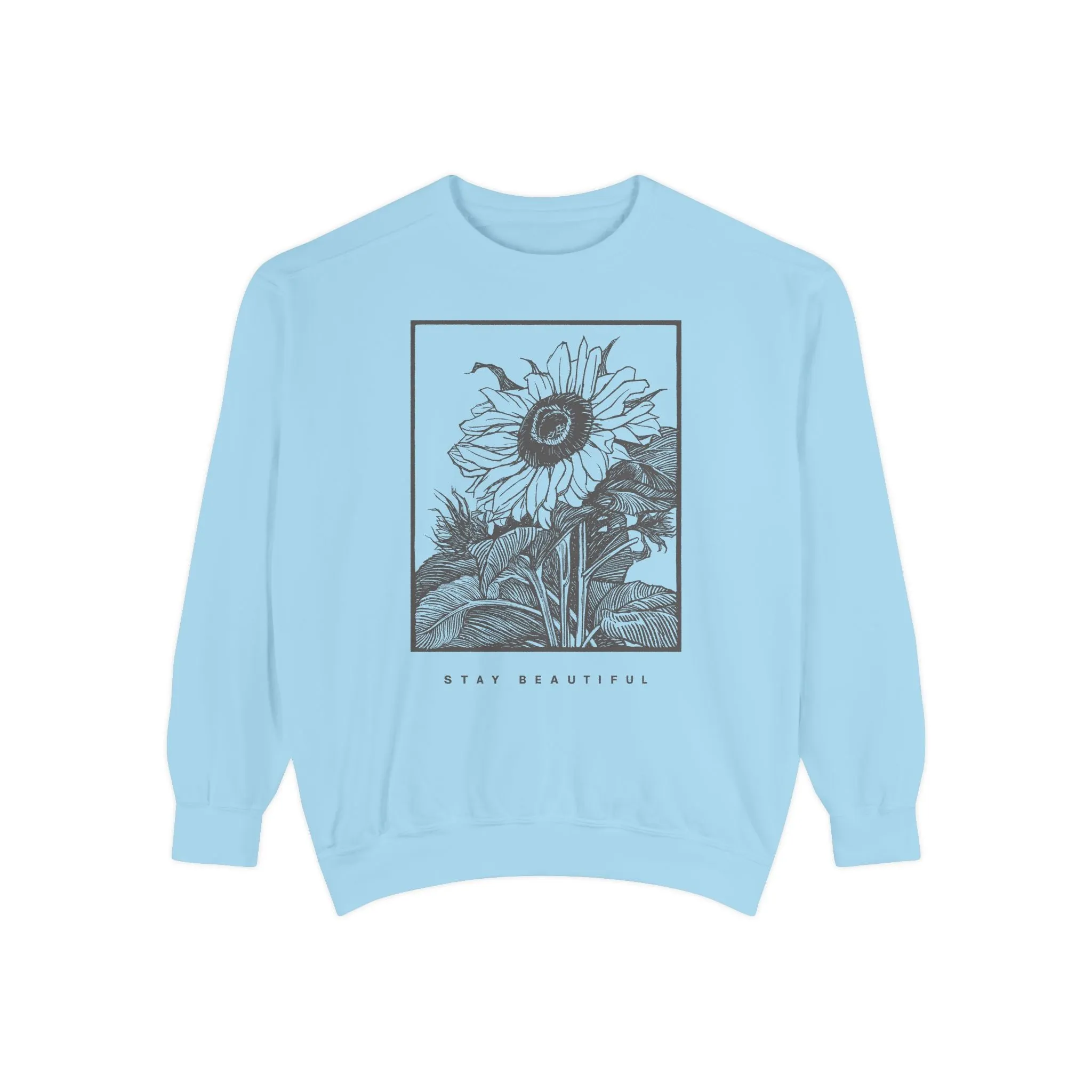 Stay Beautiful Crewneck Sweater Comfort Colors sold by Rose Blush Studio product image thumbnail 3