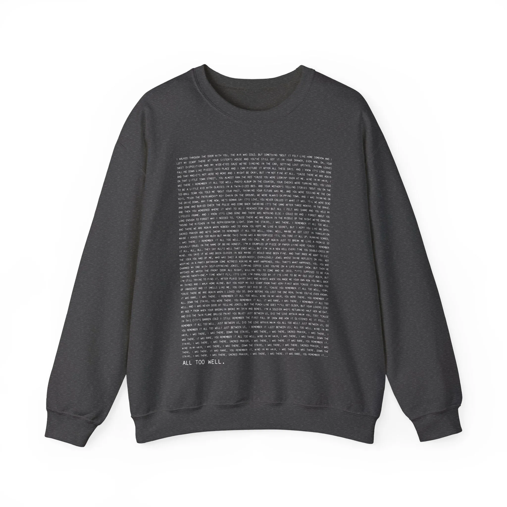 All Too Well 10 Minute Version Crewneck Sweatshirt sold by Rose Blush Studio product image thumbnail 3