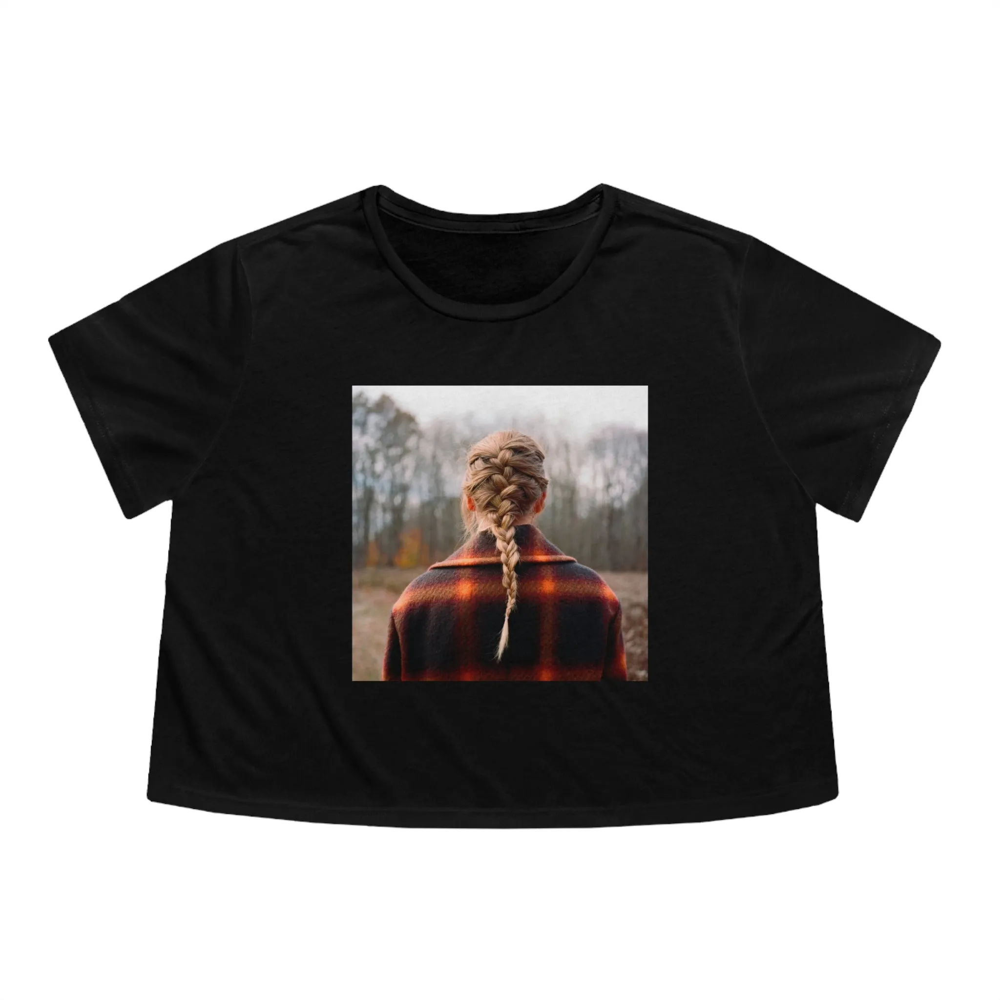 Evermore Album Flowy Cropped Tee sold by Rose Blush Studio product image thumbnail 4