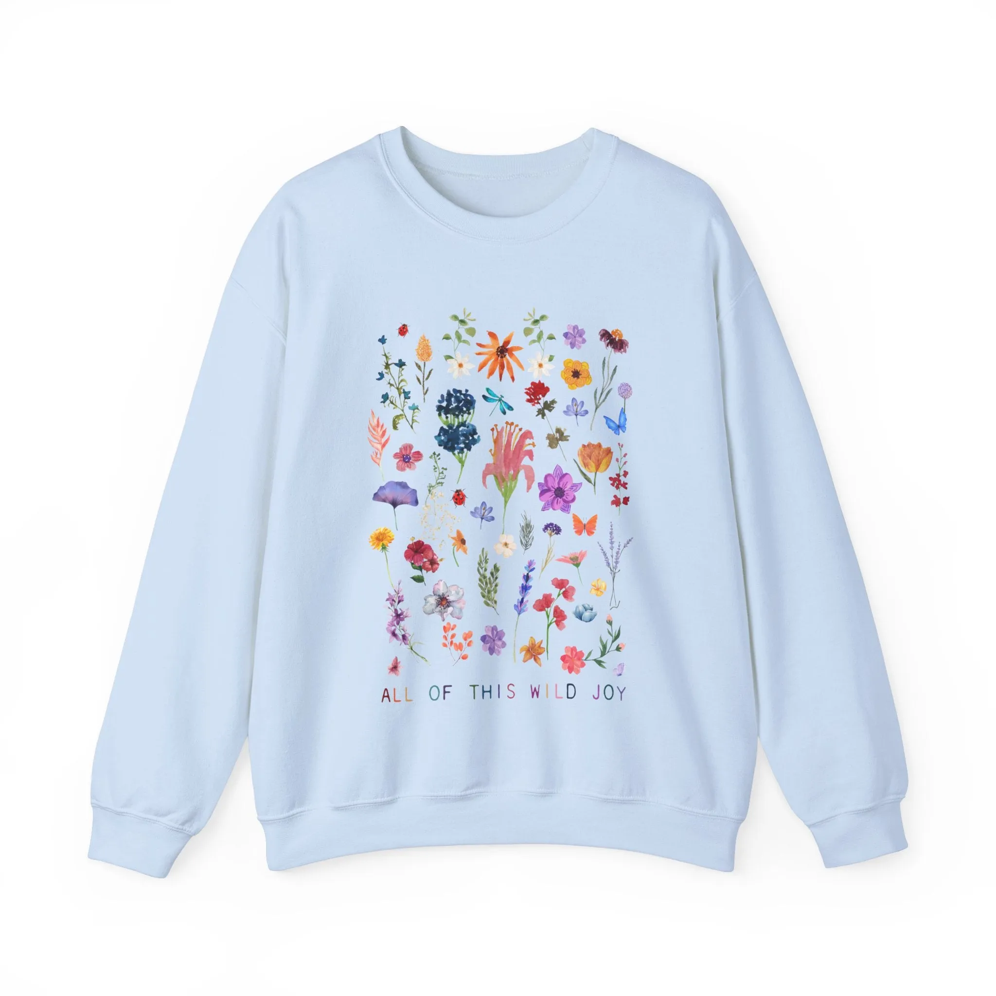 Wild Joy Crewneck Sweatshirt sold by Rose Blush Studio product image thumbnail 3