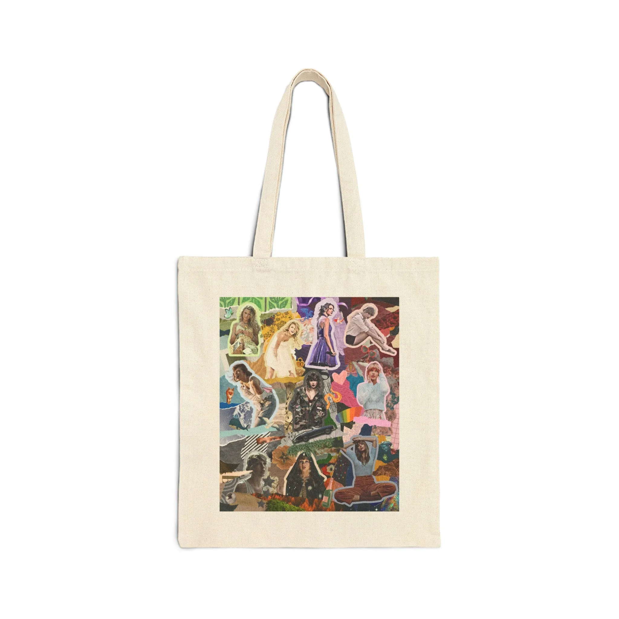 Eras Collage Cotton Canvas Tote Bag sold by Rose Blush Studio product image thumbnail 2