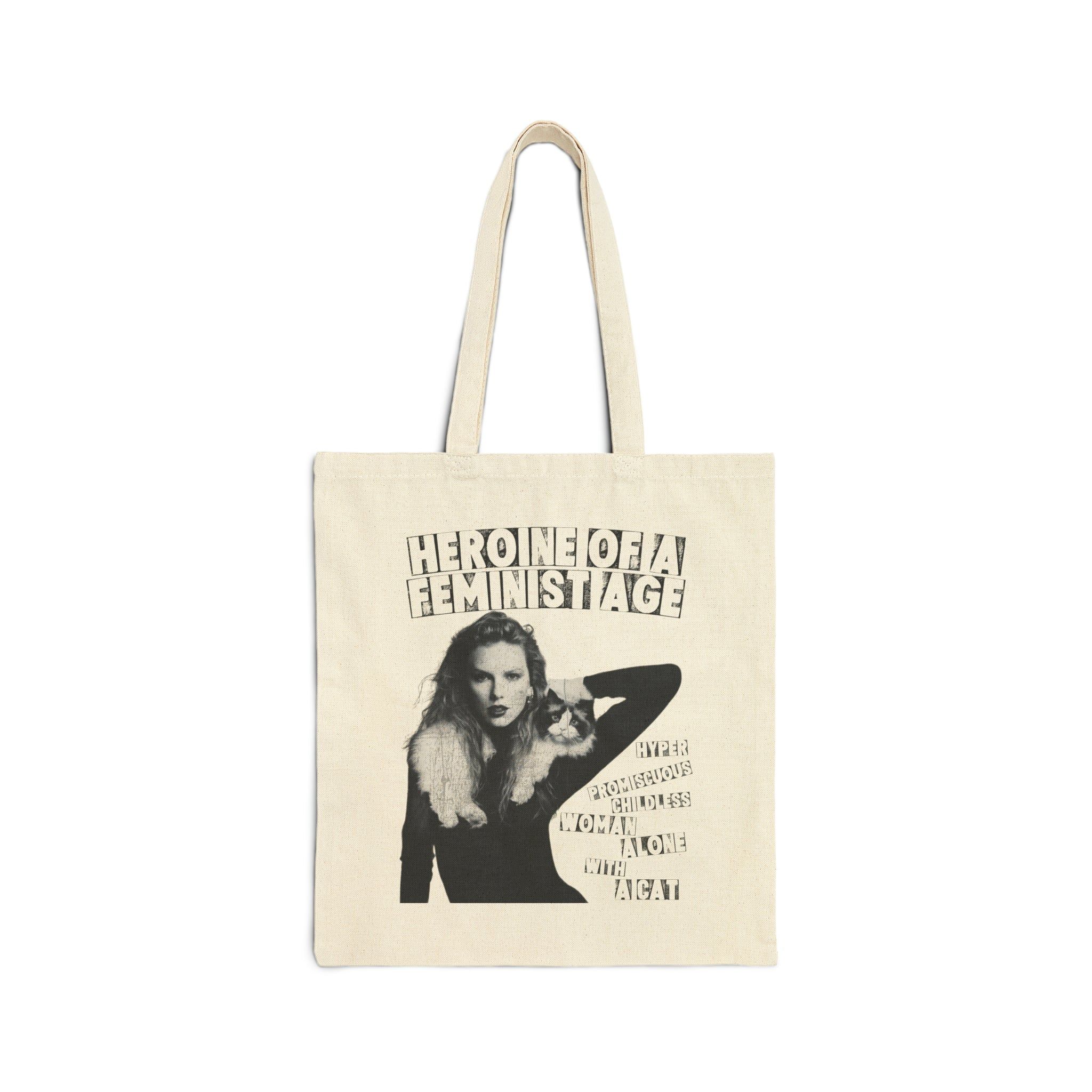 Heroine of a Feminist Age Cotton Canvas Tote Bag sold by Rose Blush Studio product image thumbnail 2