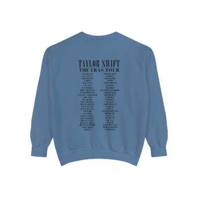 Blue Crewneck Eras Tour (cities) sold by Rose Blush Studio