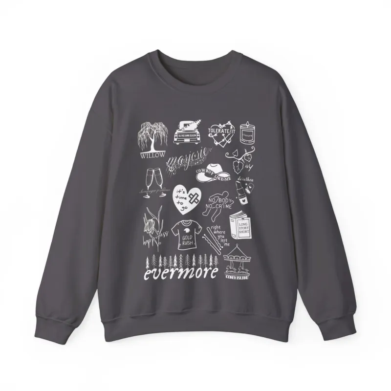 Evermore Collage Crewneck Sweatshirt sold by Rose Blush Studio