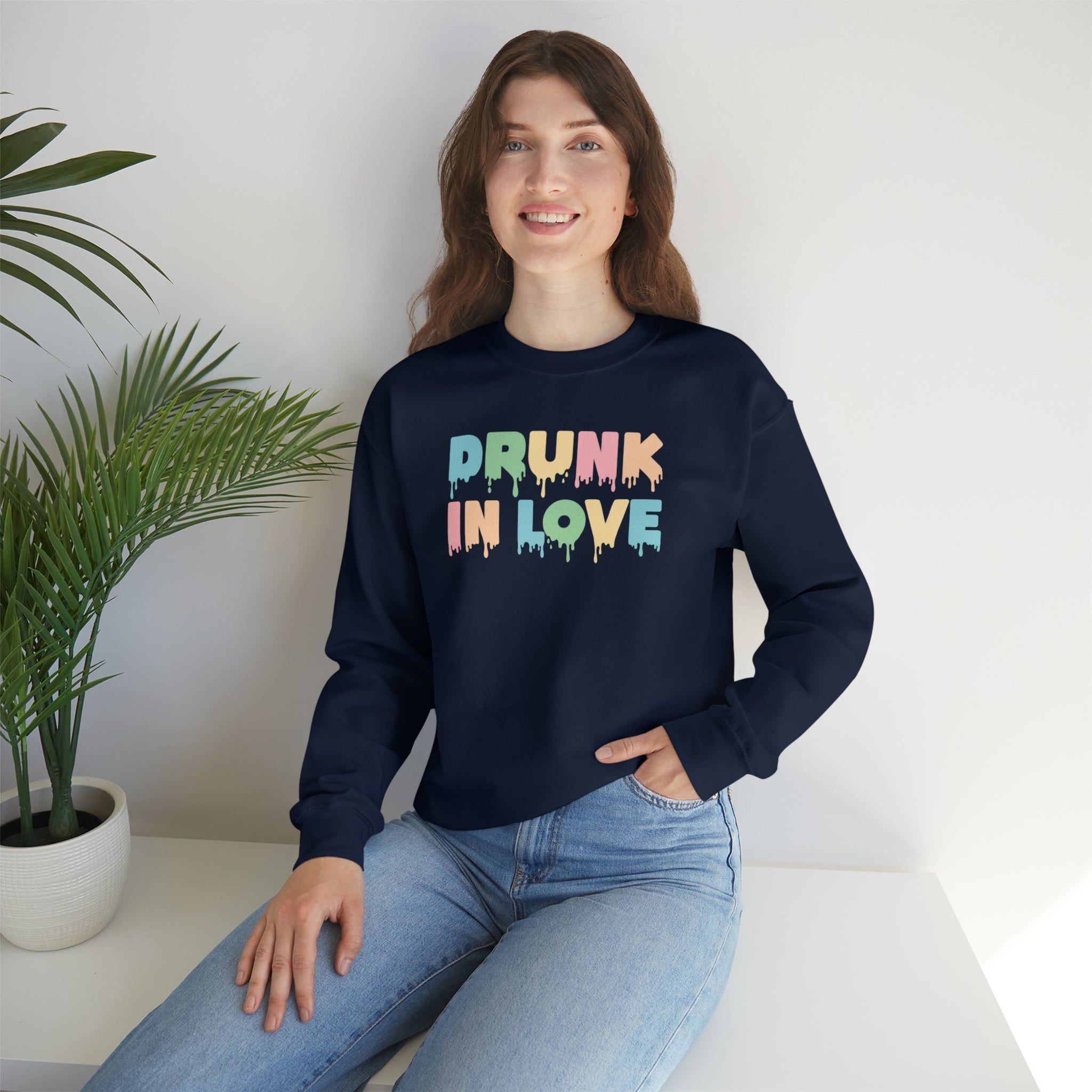Drunk in Love Crewneck Sweatshirt sold by Rose Blush Studio product image thumbnail 3