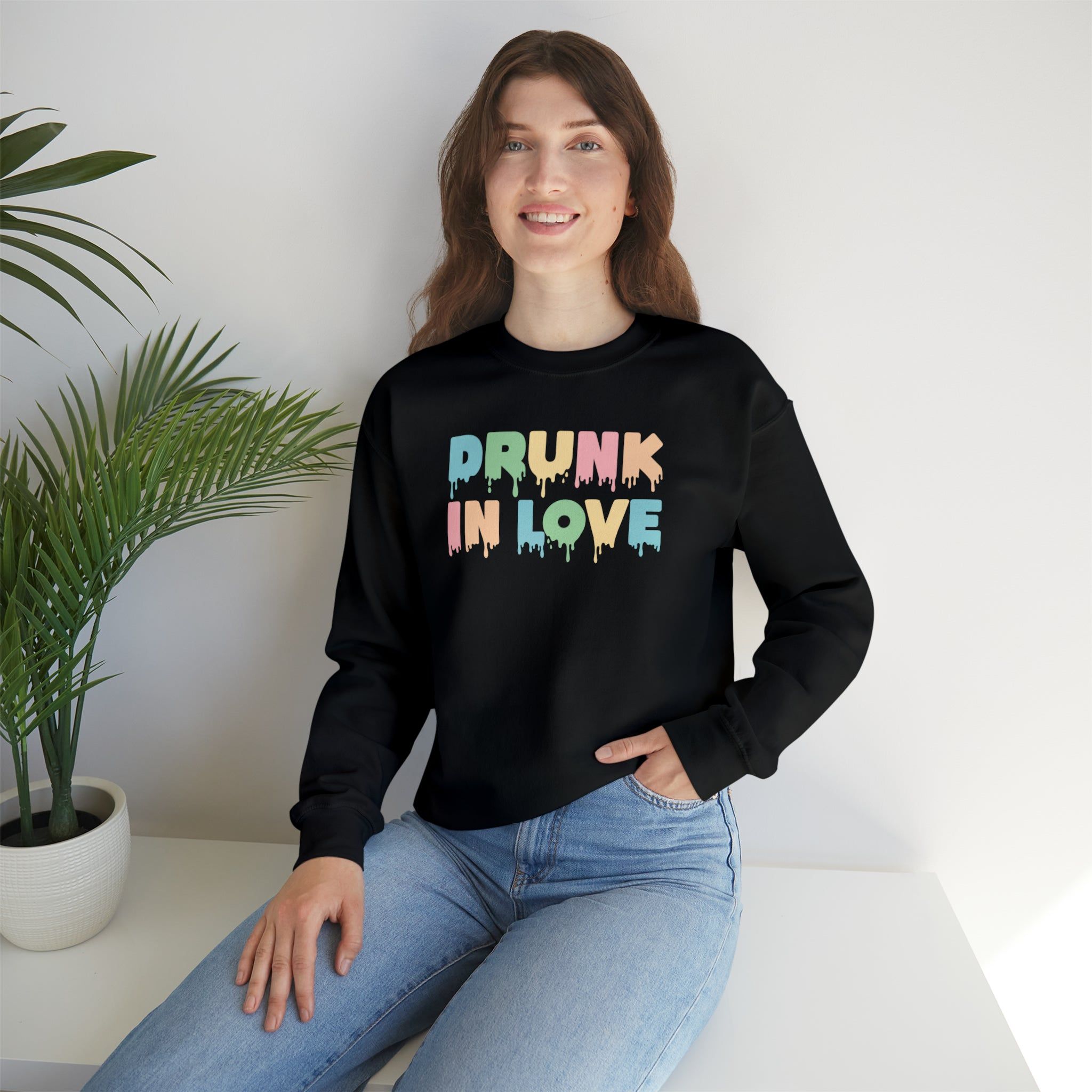 Drunk in Love Crewneck Sweatshirt sold by Rose Blush Studio product image thumbnail 4