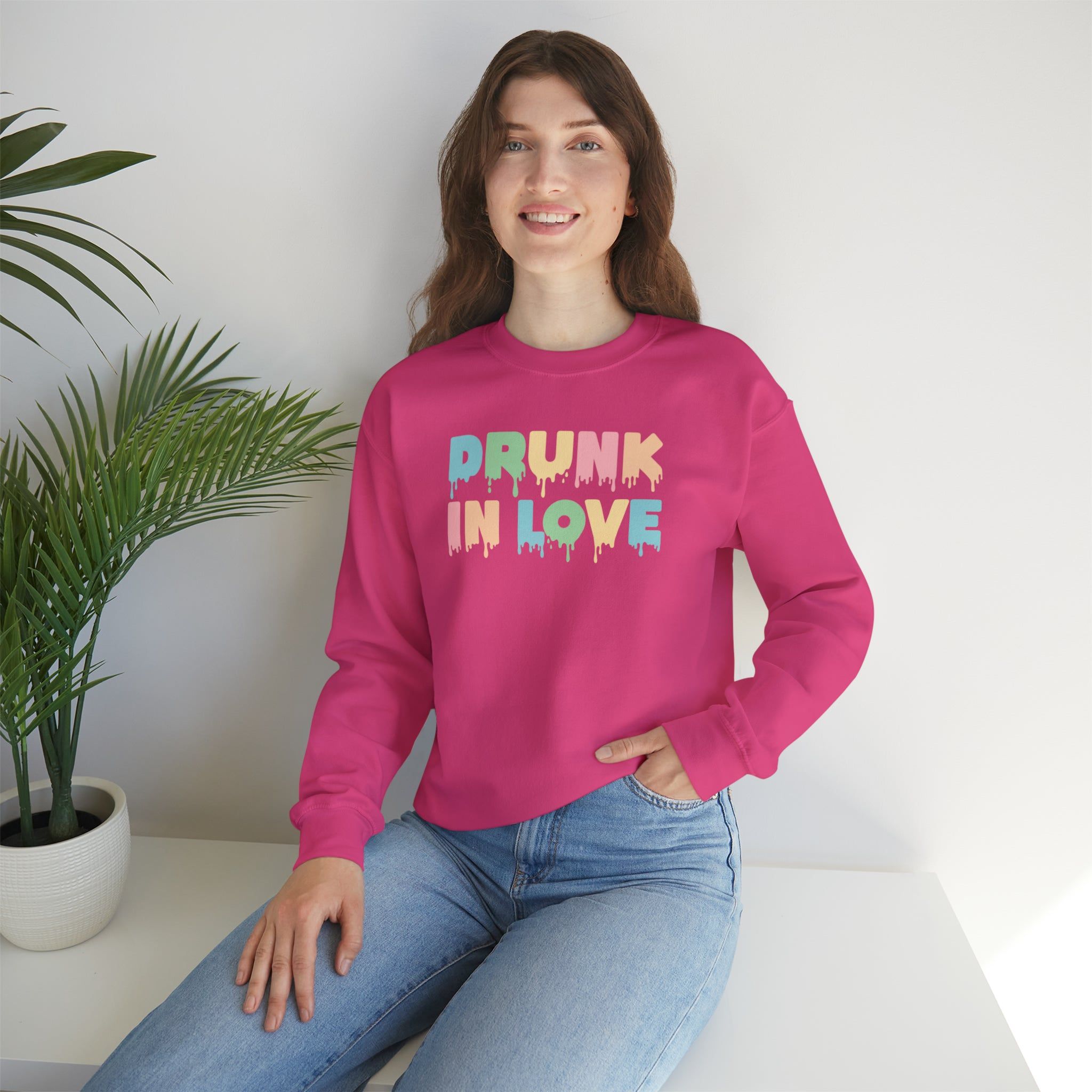Drunk in Love Crewneck Sweatshirt sold by Rose Blush Studio product image thumbnail 2