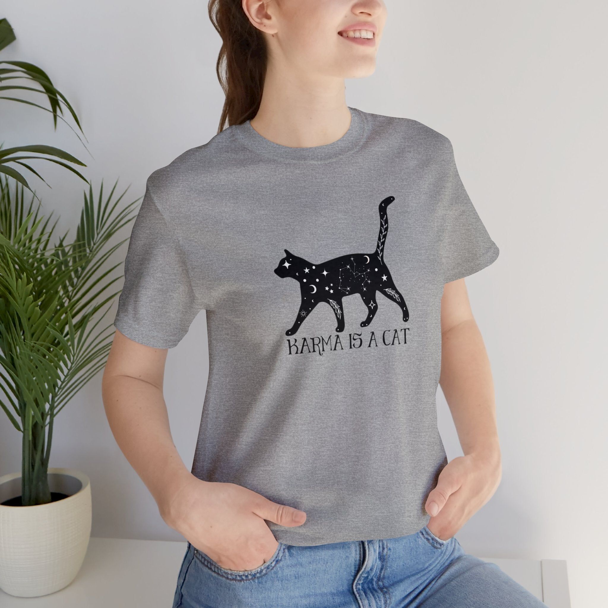 Karma is a Cat Tshirt sold by Rose Blush Studio product image thumbnail 4
