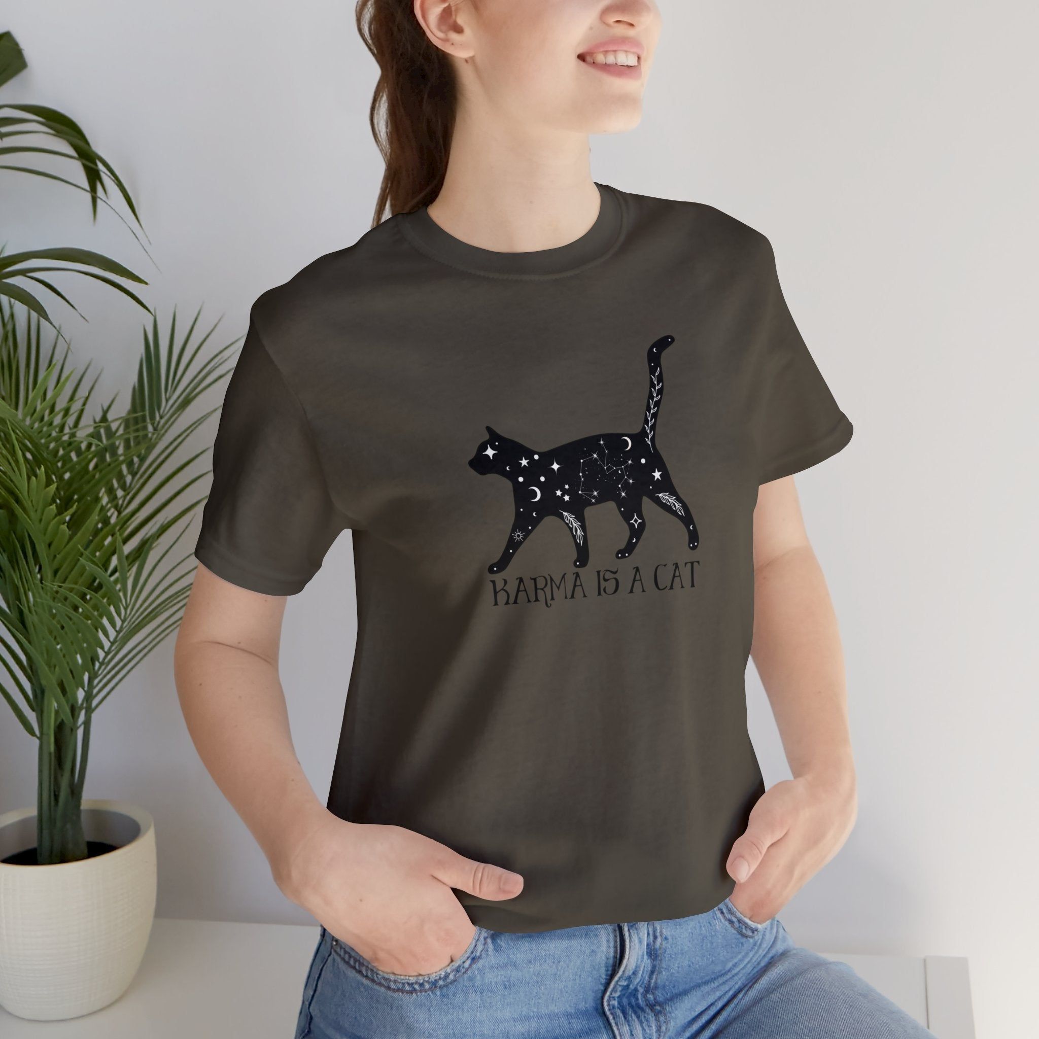 Karma is a Cat Tshirt sold by Rose Blush Studio product image thumbnail 3