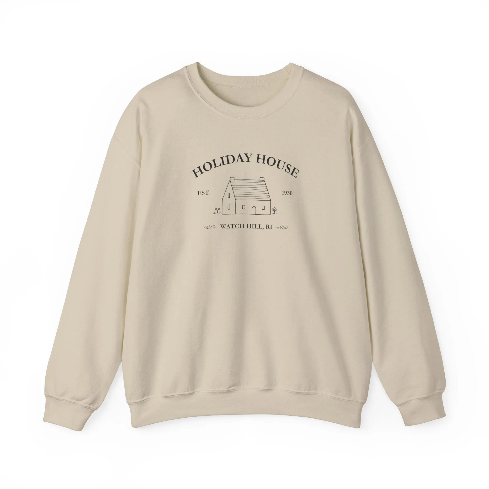 Holiday House Crewneck Sweatshirt sold by Rose Blush Studio product image thumbnail 4