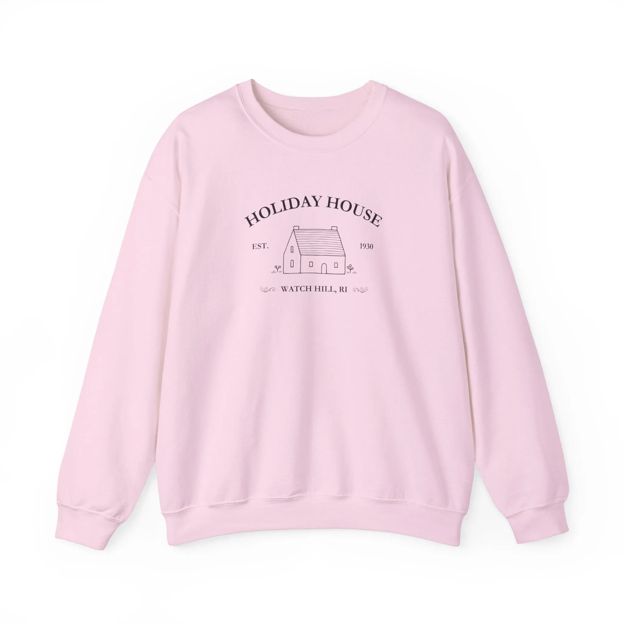 Holiday House Crewneck Sweatshirt sold by Rose Blush Studio product image thumbnail 3