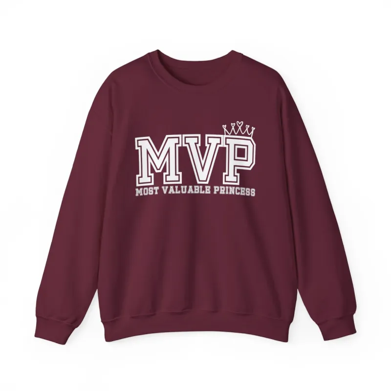 MVP Most Valuable Princess 87 Crewneck Sweatshirt sold by Rose Blush Studio