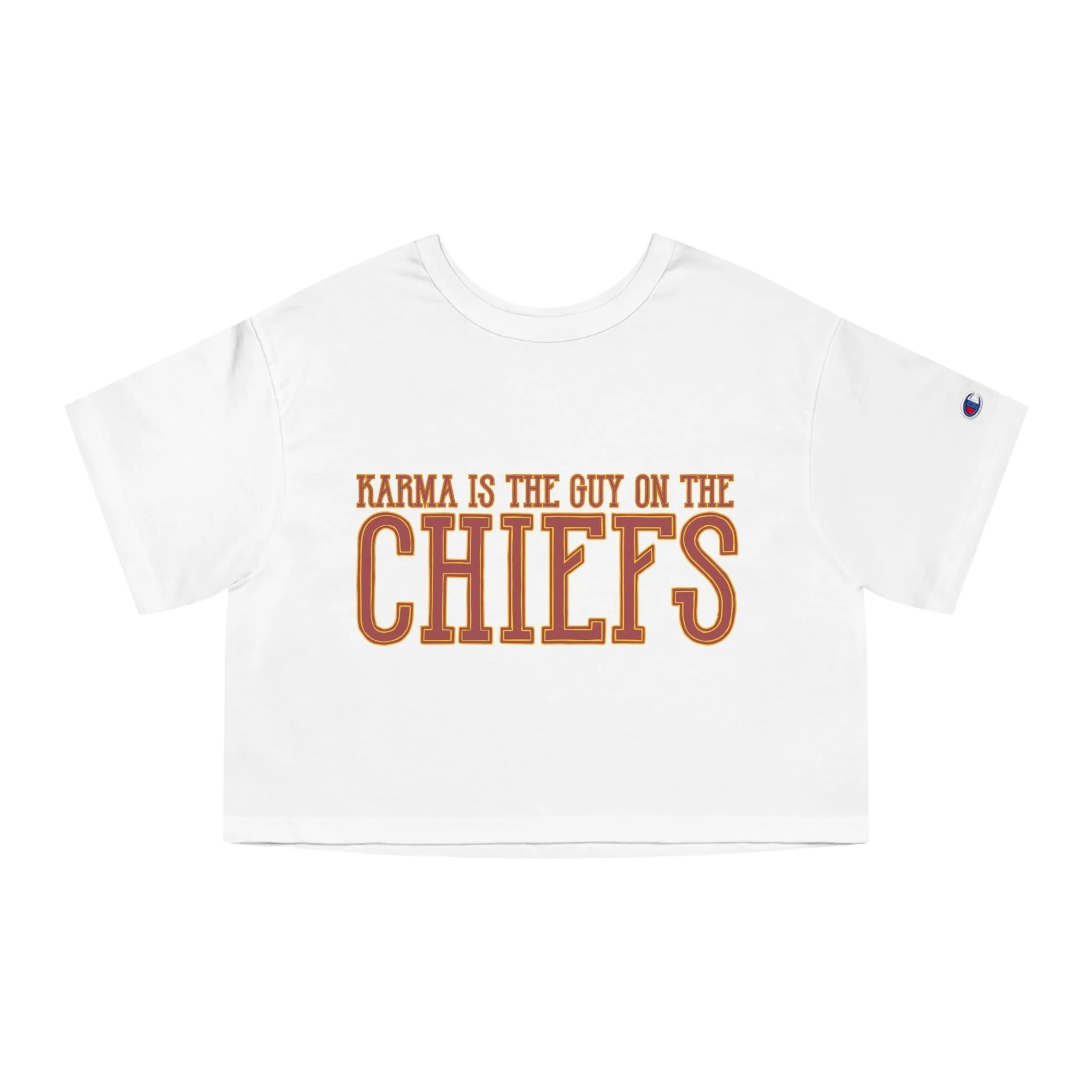 Karma is the Guy on the Chiefs Cropped T-Shirt sold by Rose Blush Studio product image thumbnail 2