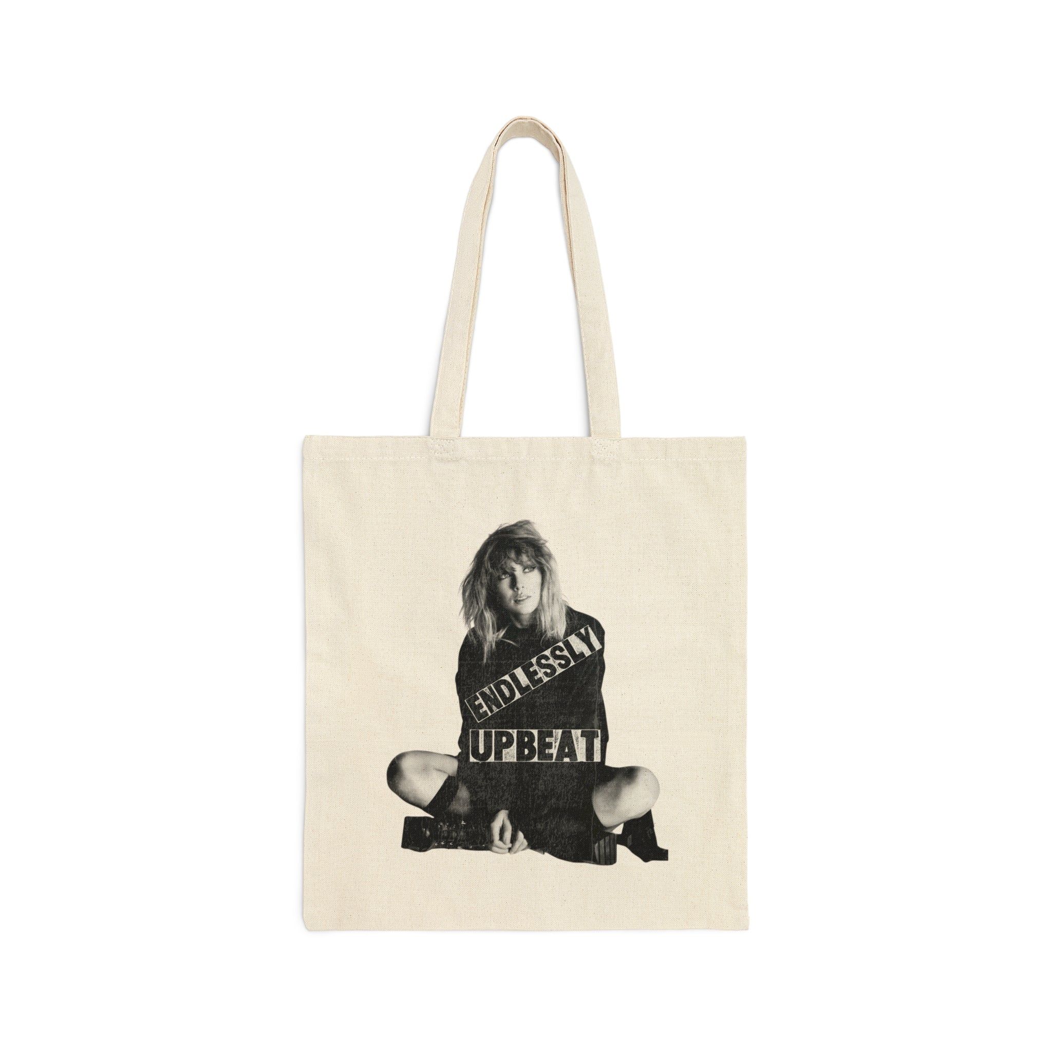 Endlessly Upbeat Cotton Canvas Tote Bag sold by Rose Blush Studio product image thumbnail 2
