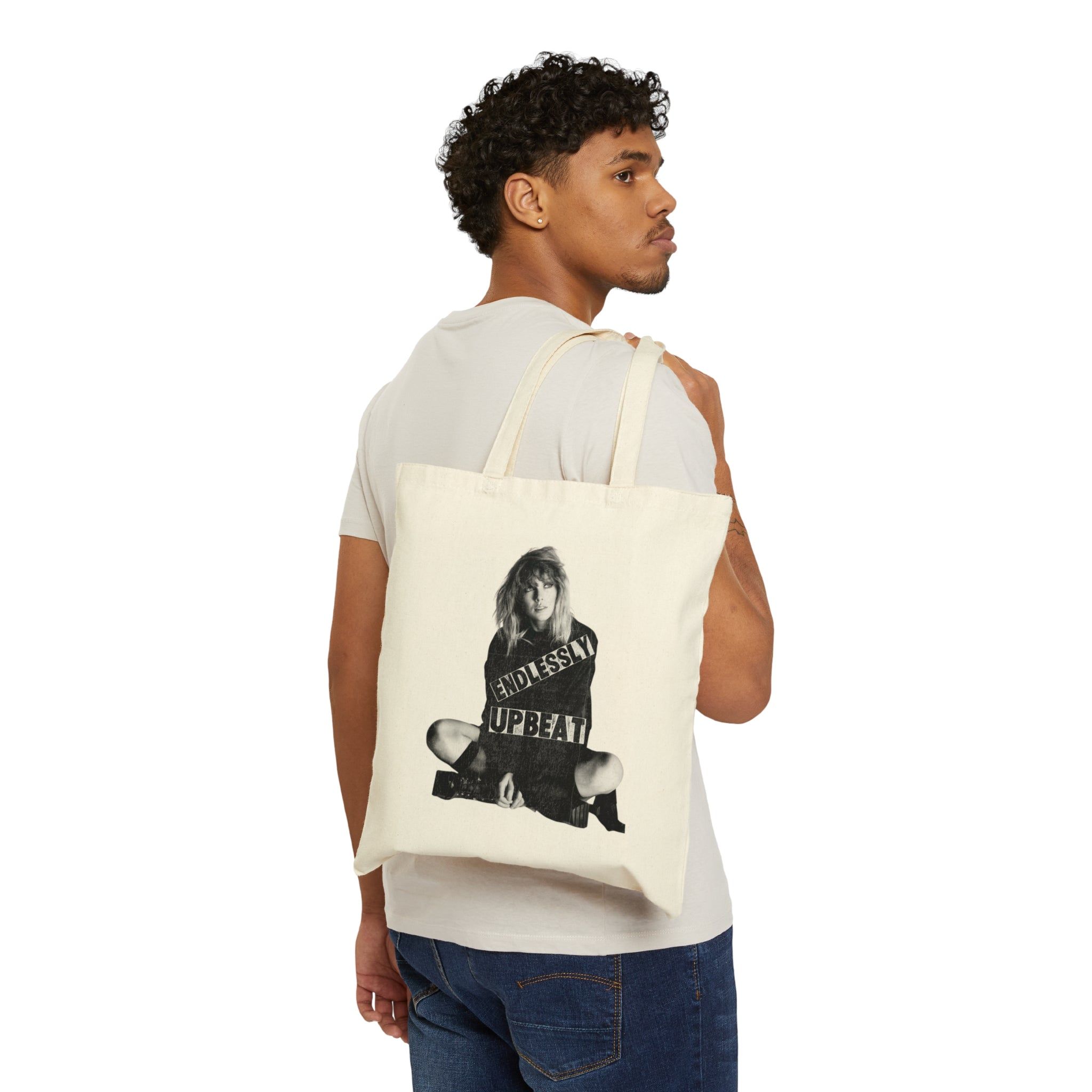 Endlessly Upbeat Cotton Canvas Tote Bag sold by Rose Blush Studio
