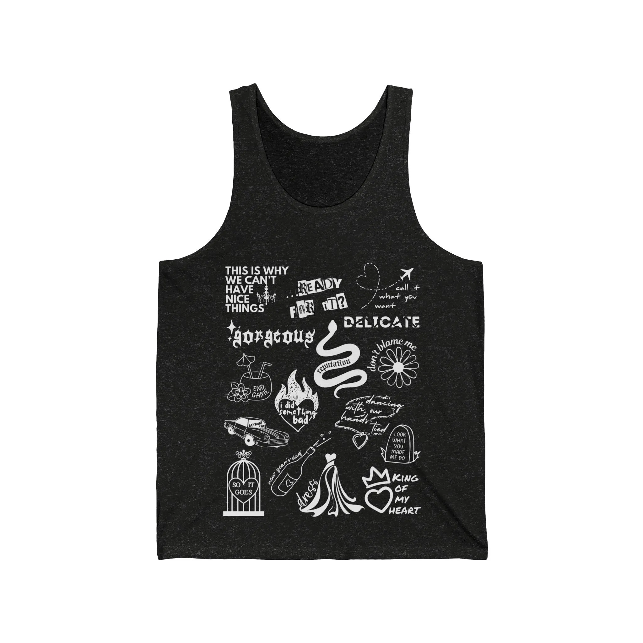 Reputation Collage Jersey Tank sold by Rose Blush Studio product image thumbnail 2
