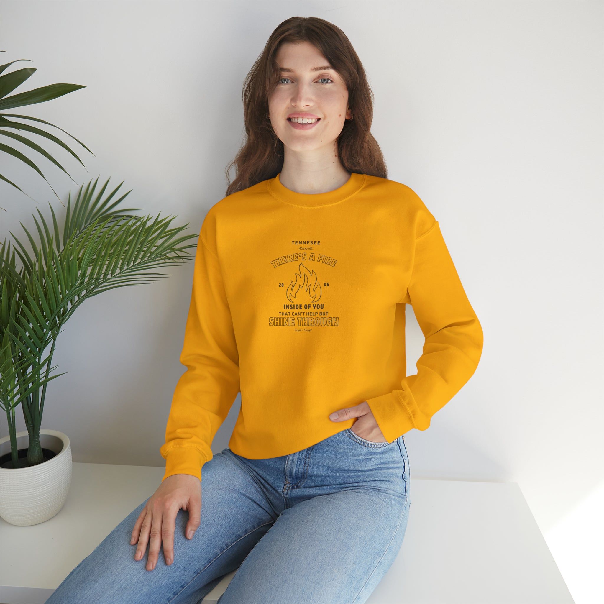 Invisible Lyrics Crewneck Sweatshirt sold by Rose Blush Studio product image thumbnail 3
