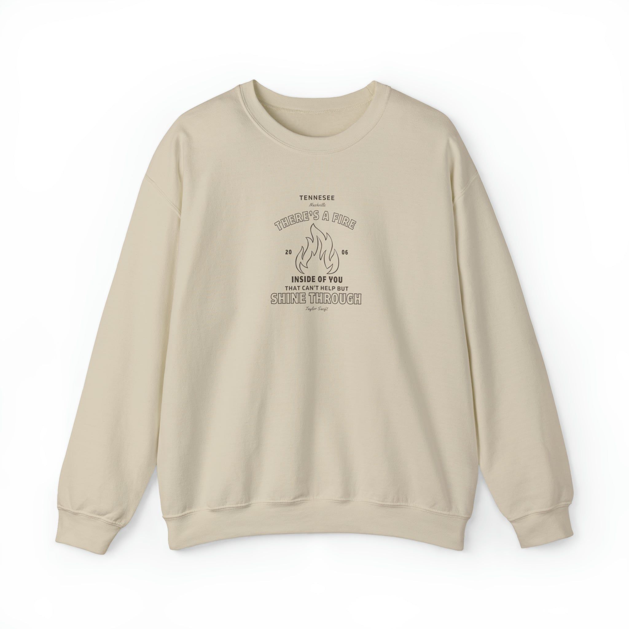 Invisible Lyrics Crewneck Sweatshirt sold by Rose Blush Studio product image thumbnail 5