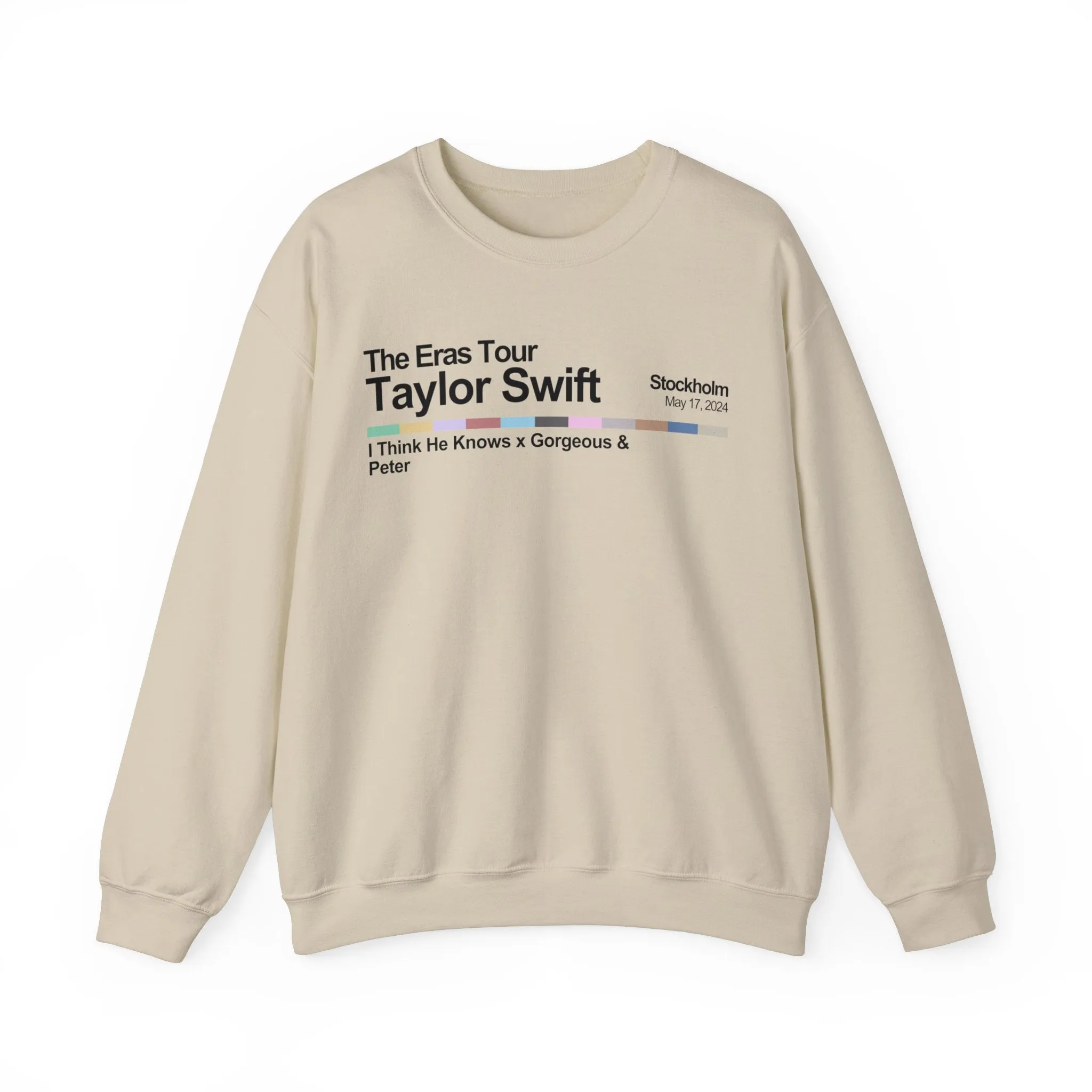 Stockholm Night 1 Crewneck Sweatshirt sold by Rose Blush Studio