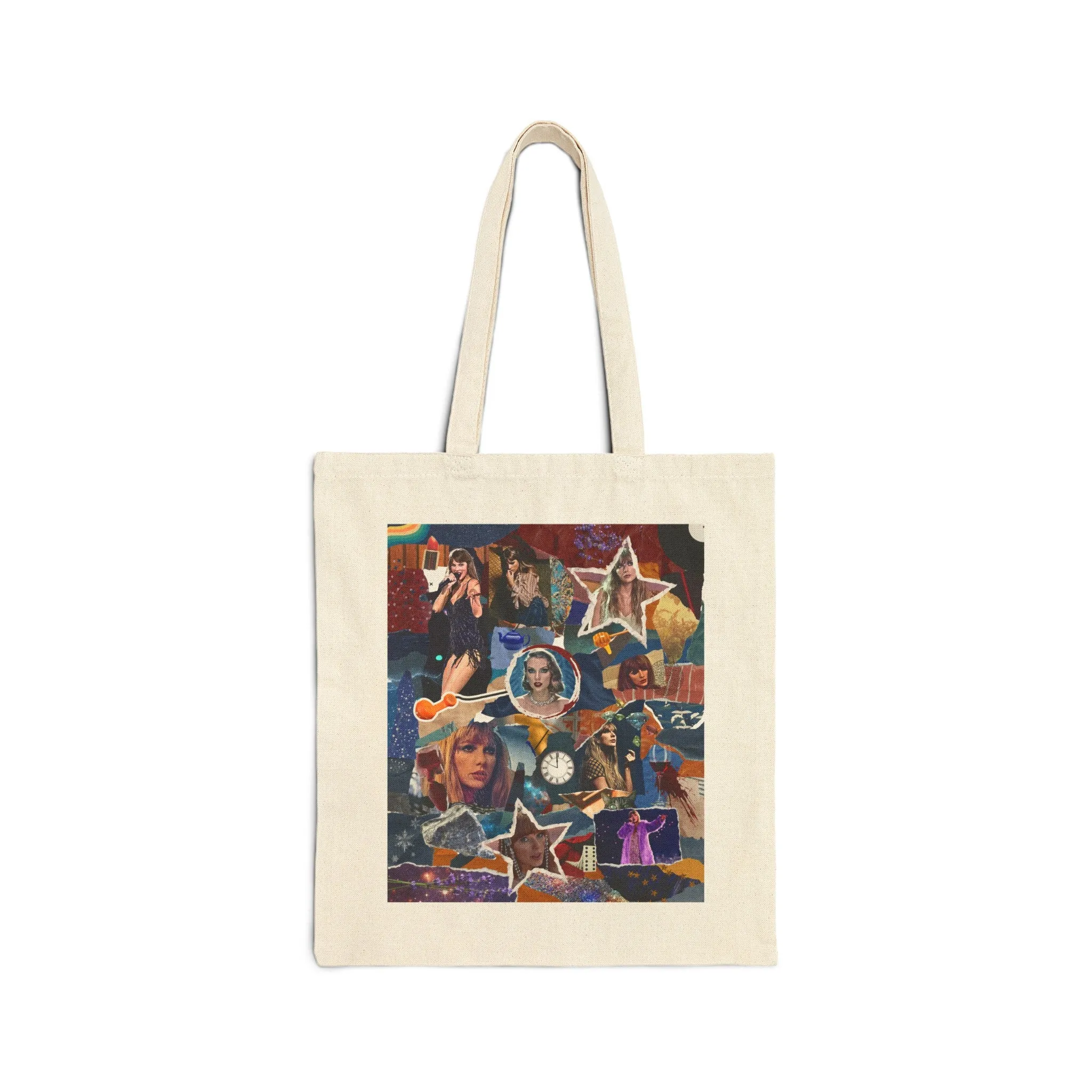 Midnights Collage Cotton Canvas Tote Bag sold by Rose Blush Studio product image thumbnail 2