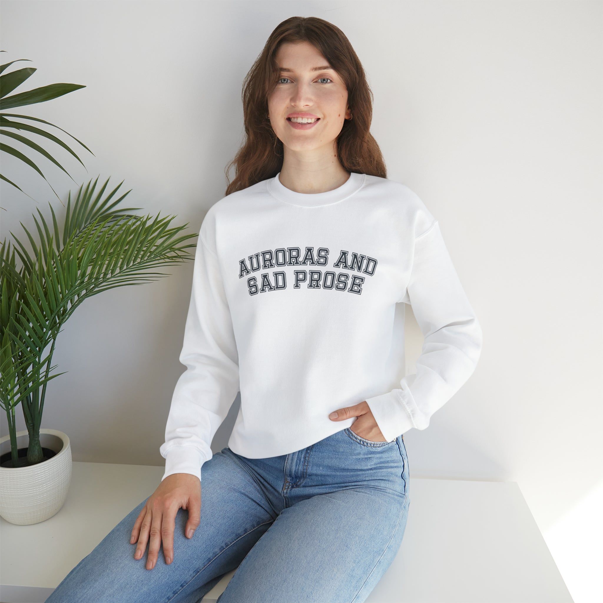 Auroras & Sad Prose Crewneck Sweatshirt sold by Rose Blush Studio product image thumbnail 5