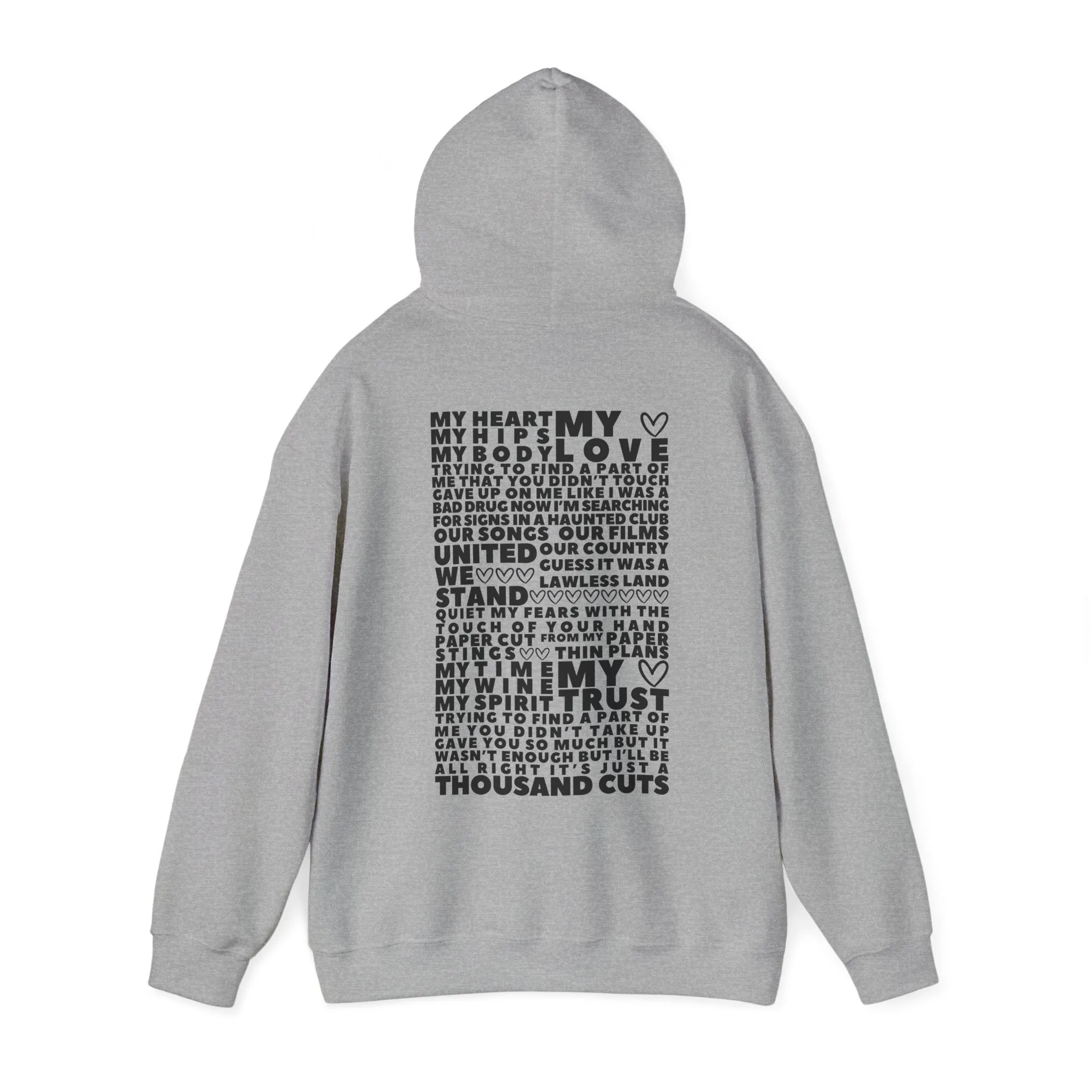 DBATC (lyrics on back) Hoodie sold by Rose Blush Studio product image thumbnail 4