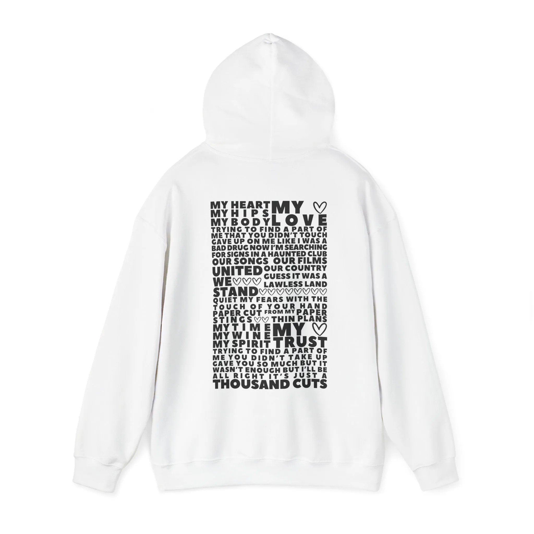 DBATC (lyrics on back) Hoodie sold by Rose Blush Studio product image thumbnail 5