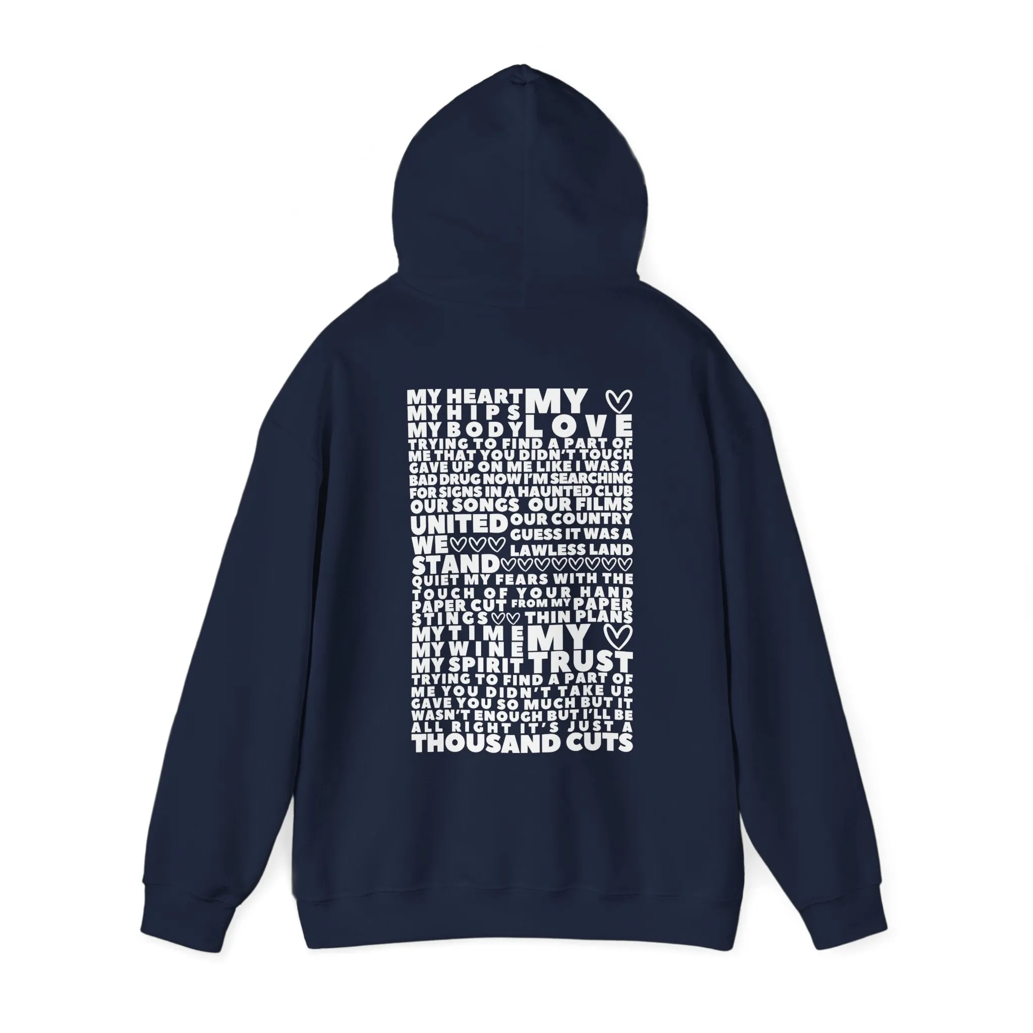 DBATC (lyrics on back) Hoodie sold by Rose Blush Studio product image thumbnail 3
