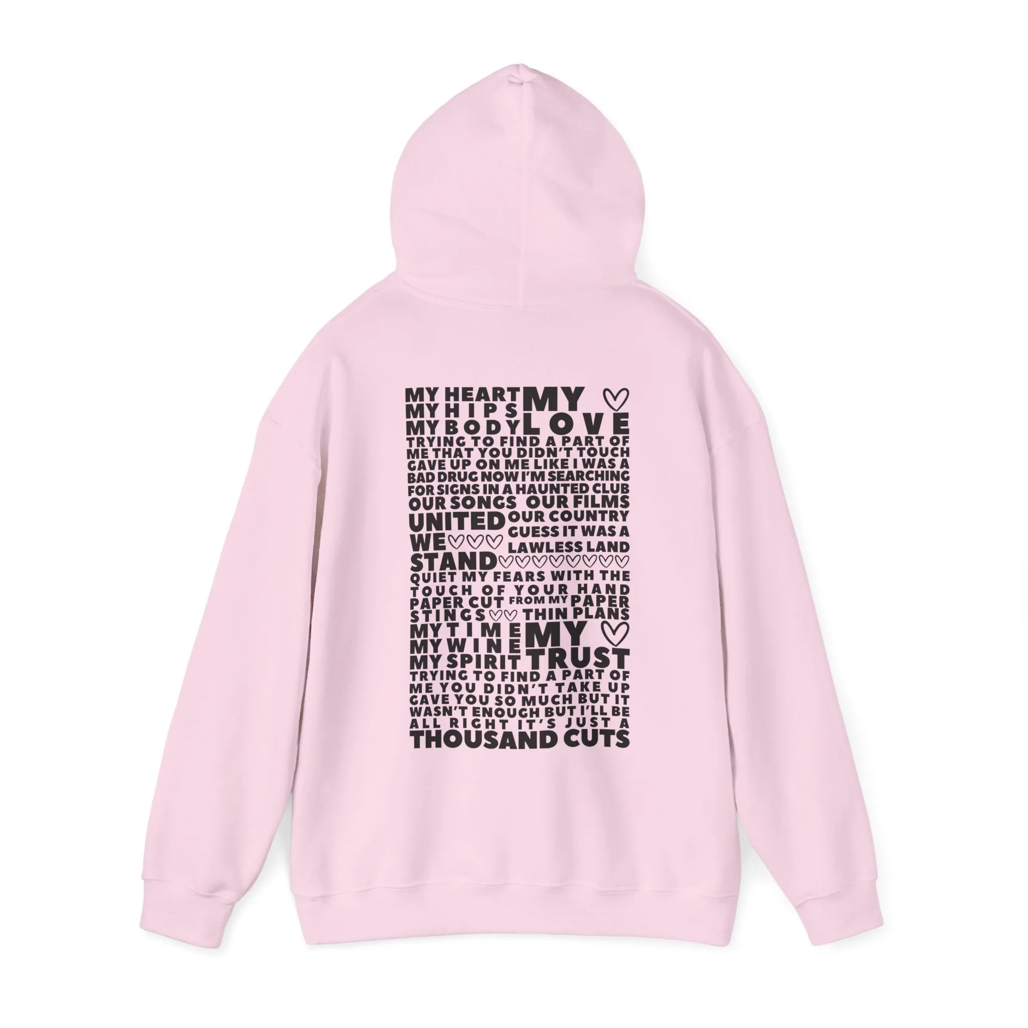 DBATC (lyrics on back) Hoodie sold by Rose Blush Studio