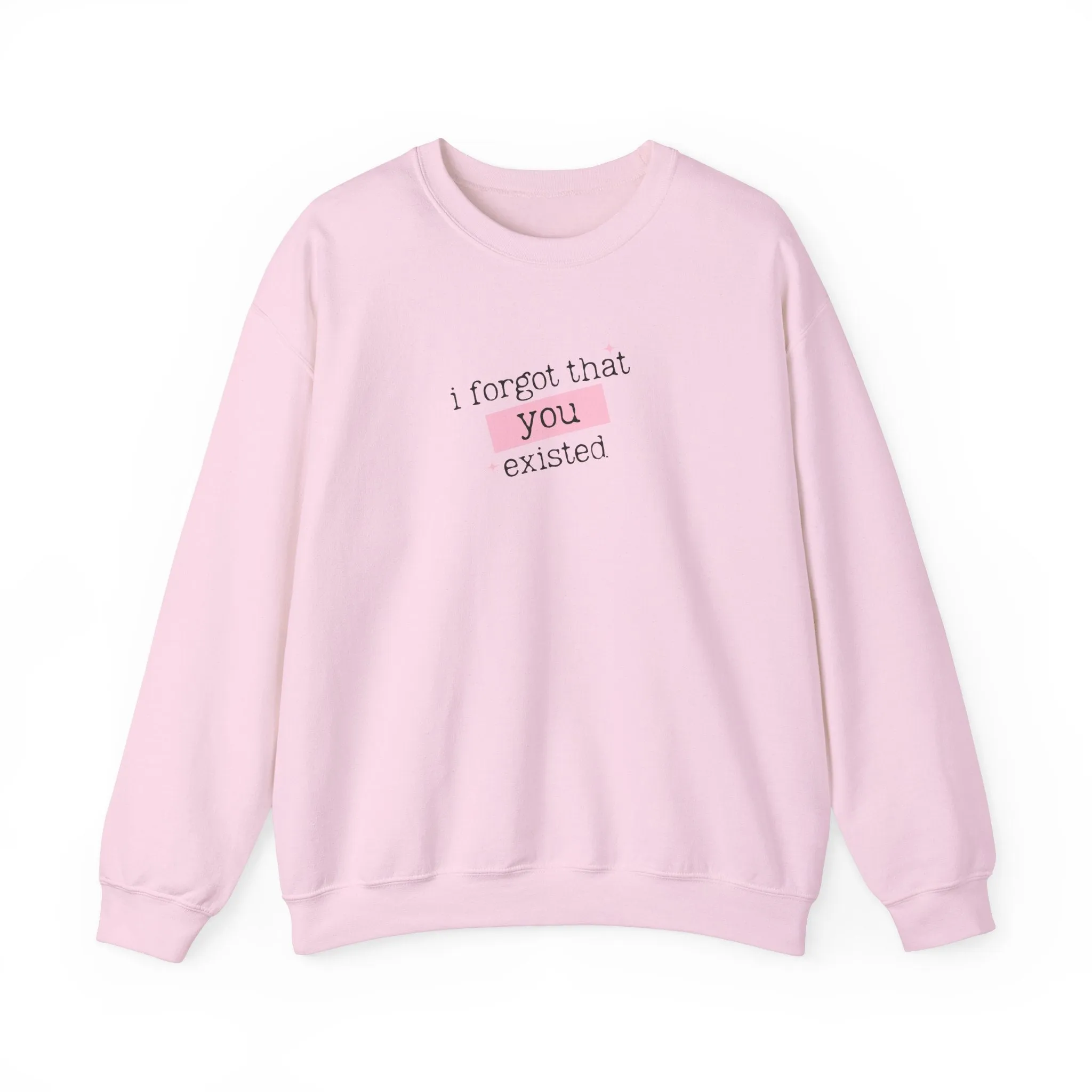 I Forgot That You Existed Crewneck Sweatshirt sold by Rose Blush Studio product image thumbnail 5