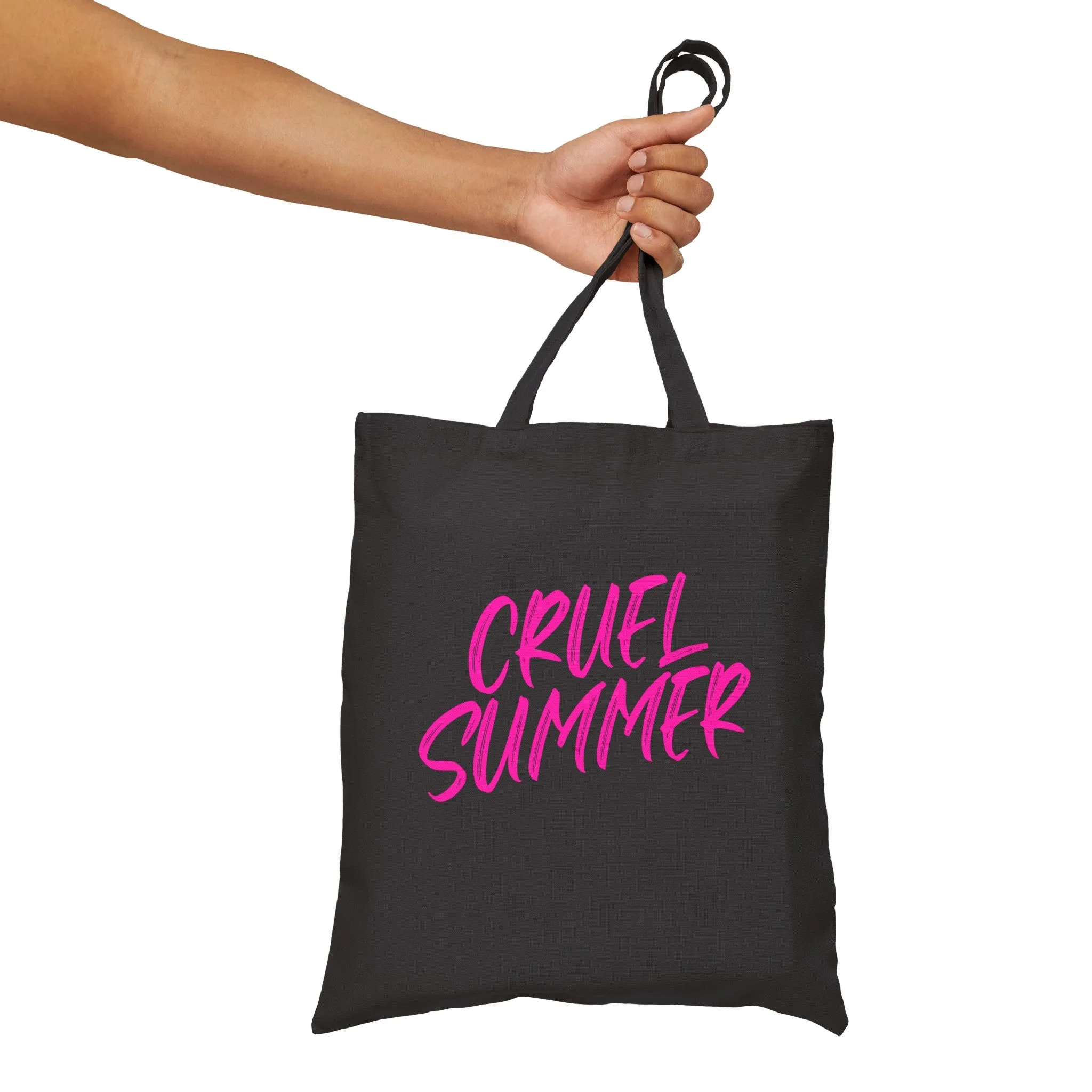 Cruel Summer Cotton Canvas Tote Bag sold by Rose Blush Studio product image thumbnail 3