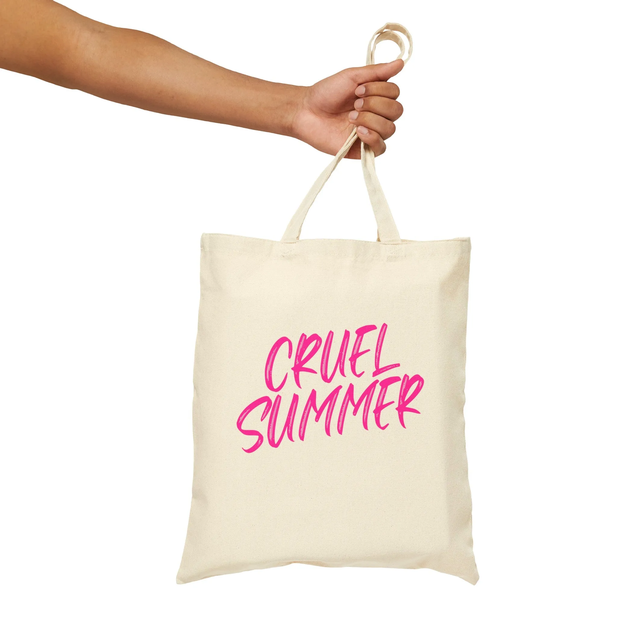 Cruel Summer Cotton Canvas Tote Bag sold by Rose Blush Studio product image thumbnail 5