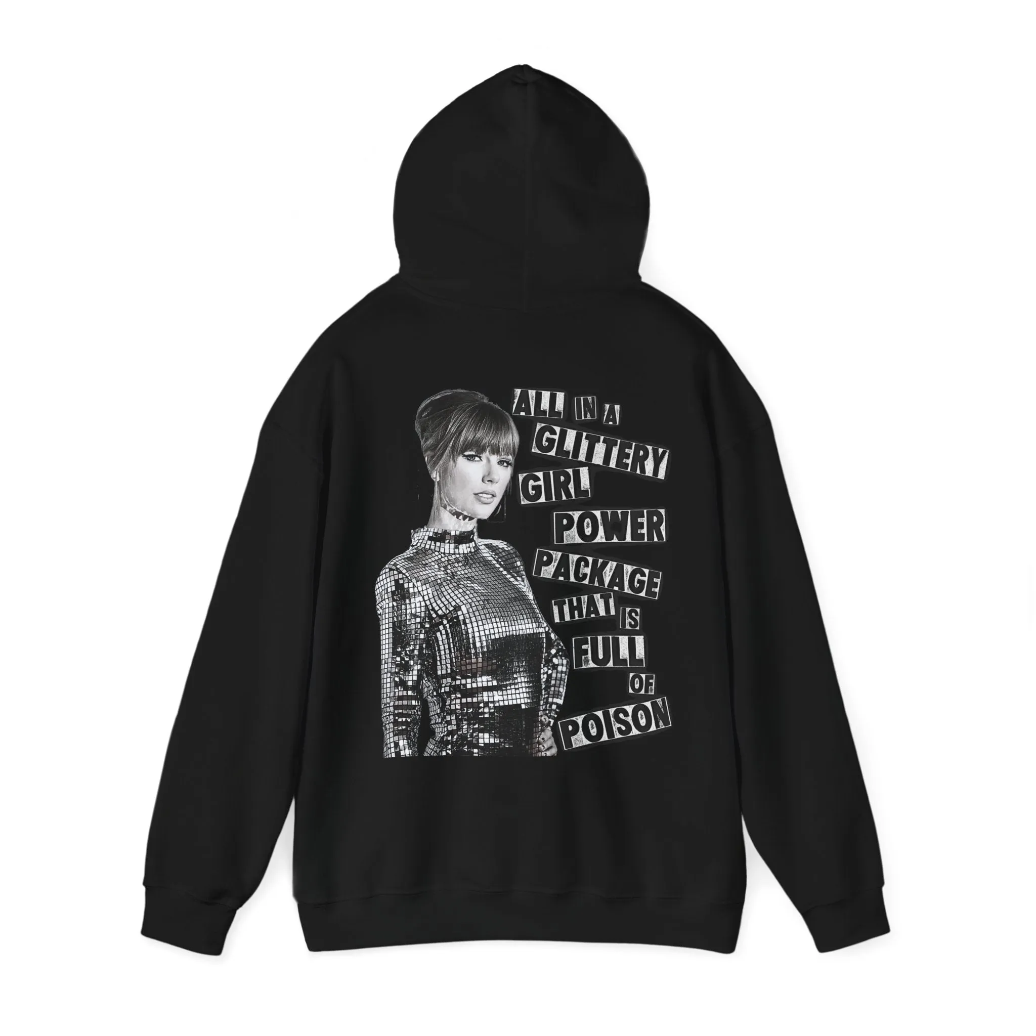 Glittery Girl Power Hoodie sold by Rose Blush Studio product image thumbnail 3