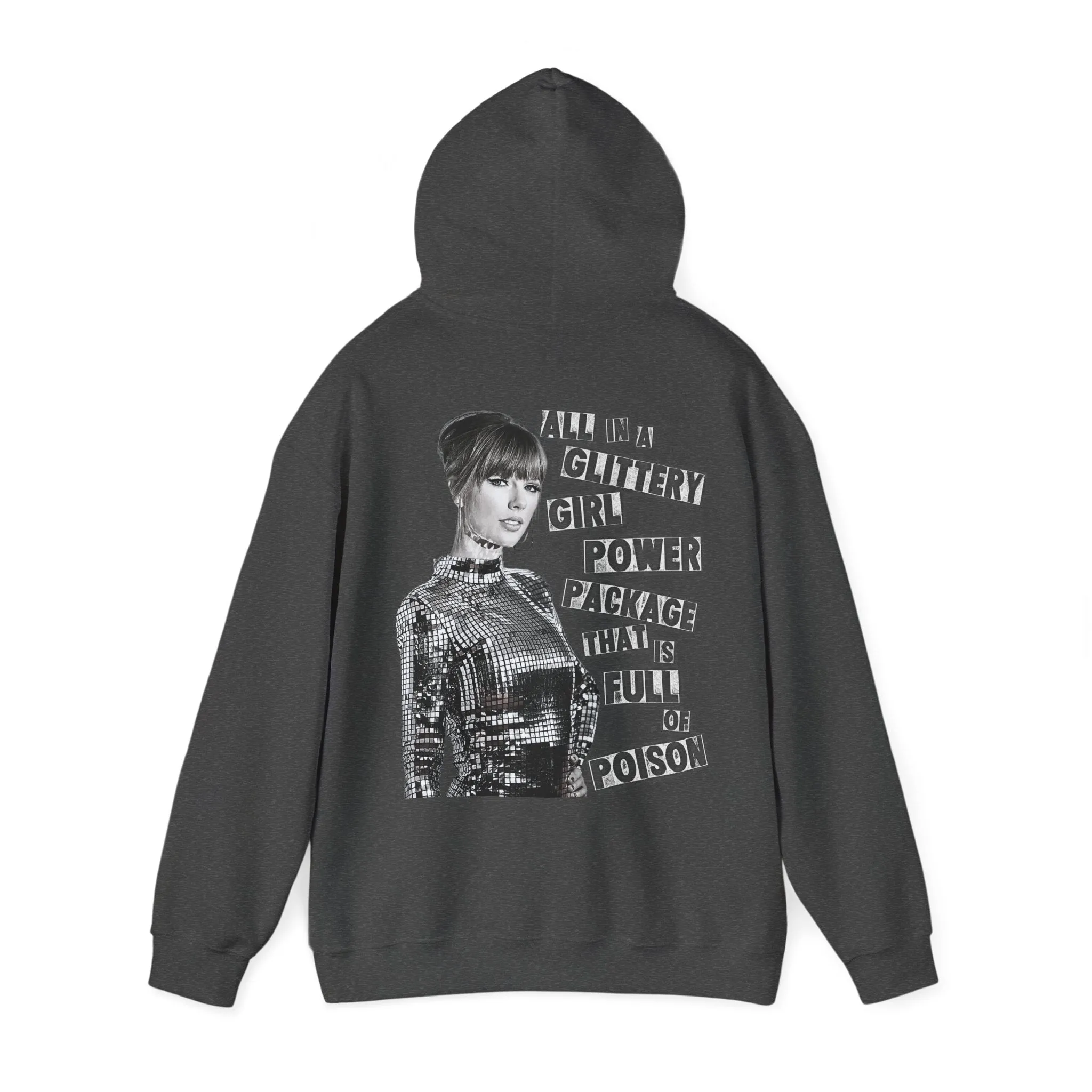 Glittery Girl Power Hoodie sold by Rose Blush Studio
