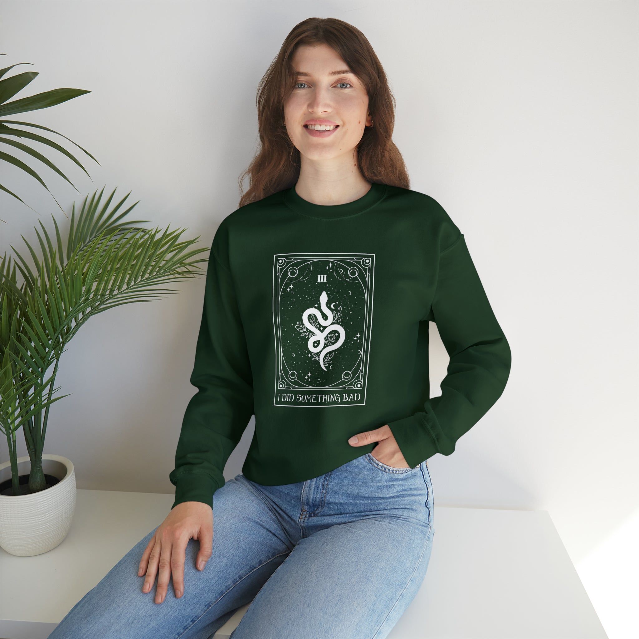 Tarot Crewneck Sweatshirt - I Did Something Bad sold by Rose Blush Studio product image thumbnail 5