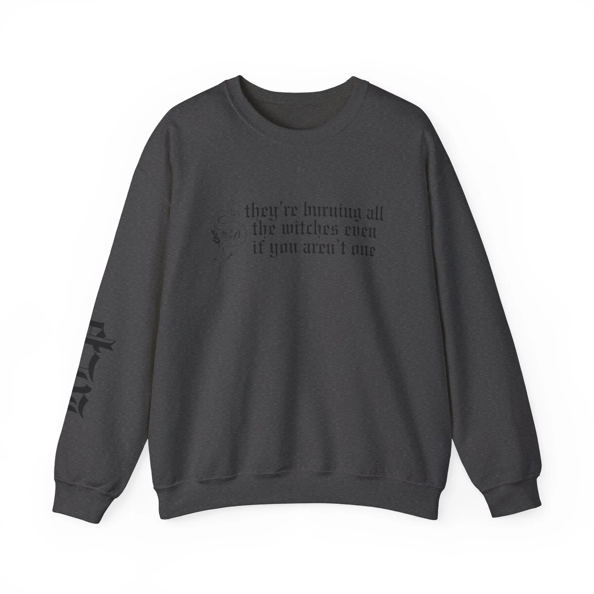 Burning All The Witches Crewneck Sweatshirt sold by Rose Blush Studio product image thumbnail 4