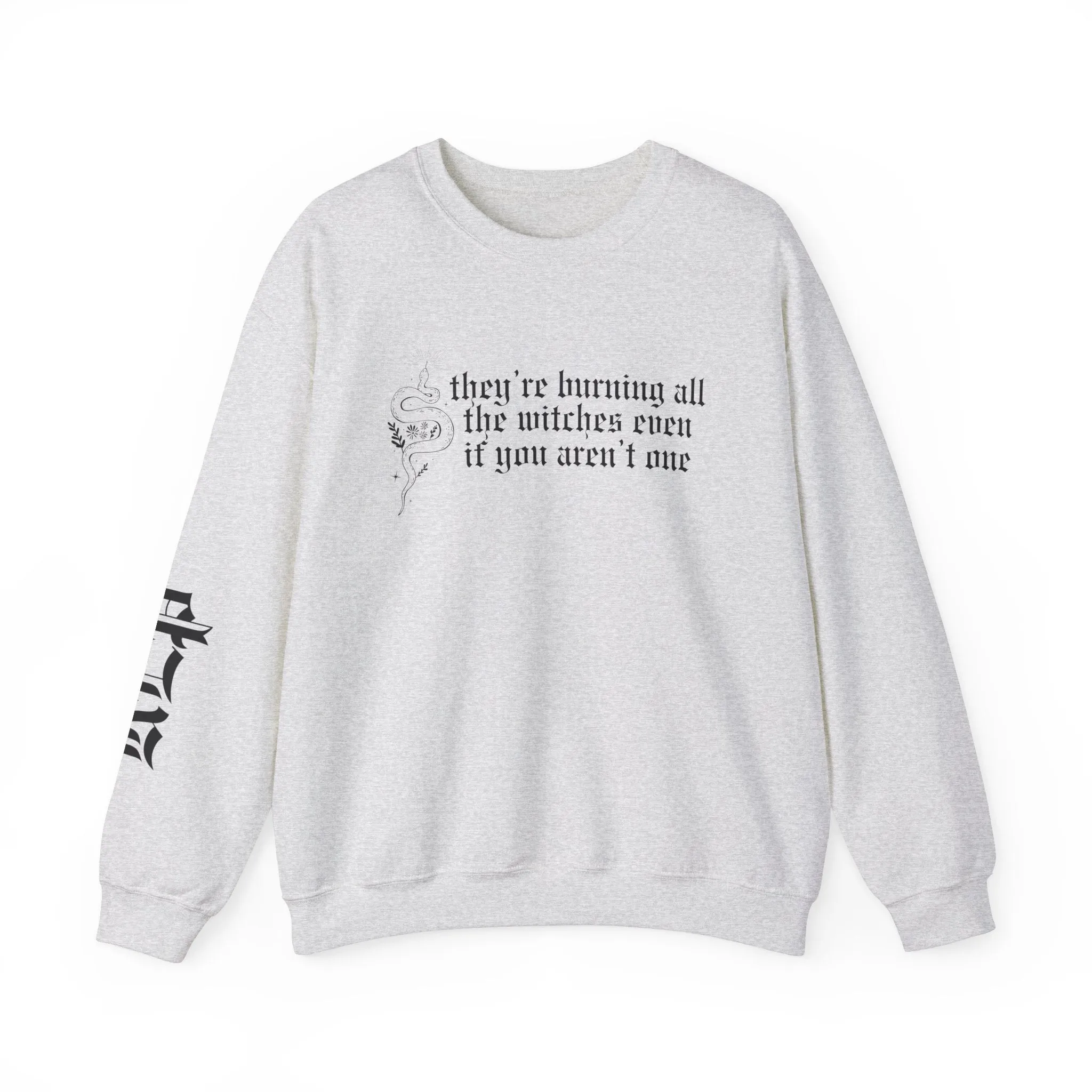 Burning All The Witches Crewneck Sweatshirt sold by Rose Blush Studio product image thumbnail 2