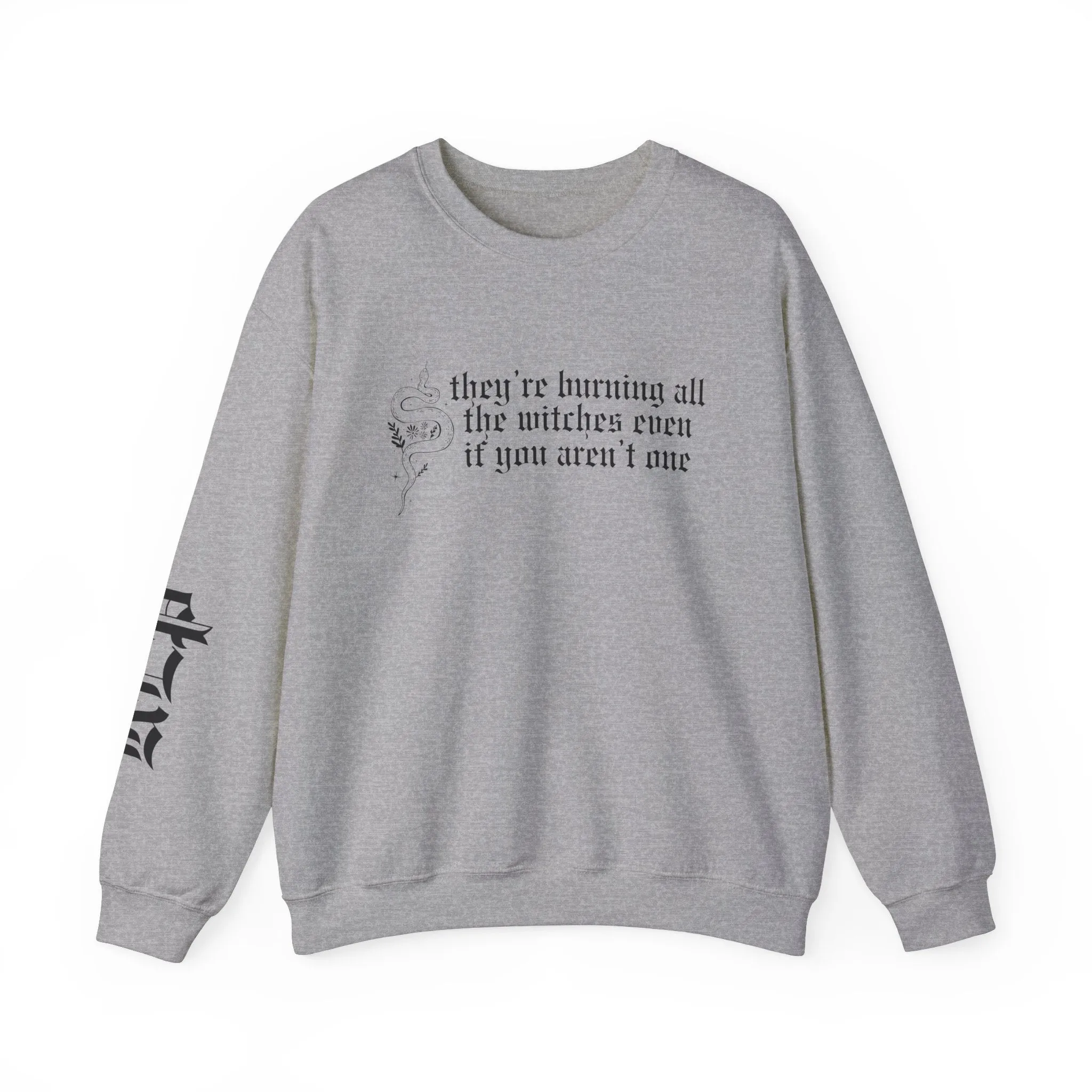 Burning All The Witches Crewneck Sweatshirt sold by Rose Blush Studio product image thumbnail 5